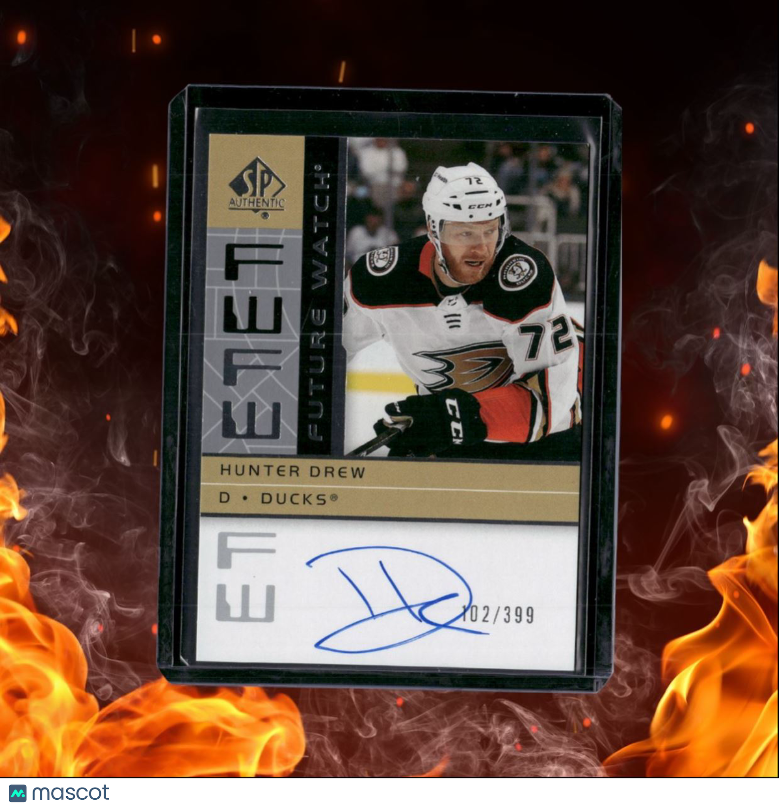 2022-23 SP Authentic Hunter Drew Retro Future Watch Rookie Auto 102/399