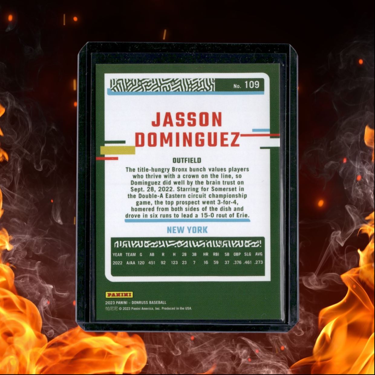 2023 Donruss Holo Red Jasson Dominguez 1622/2023 #109