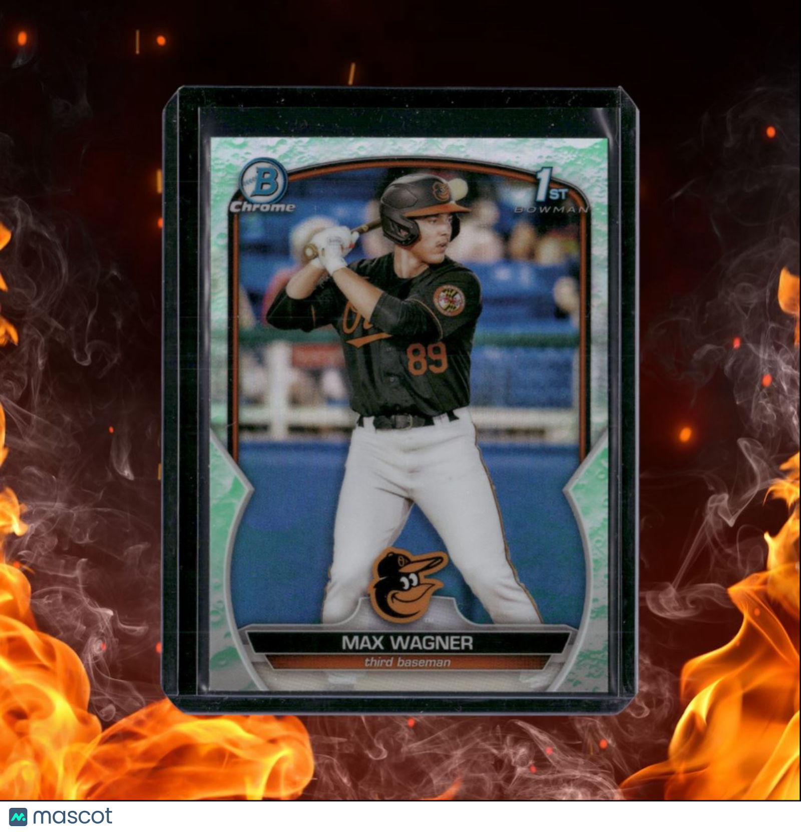 2023 Bowman Chrome Prospects Max Wagner Green 1st Bowman #BCP-8