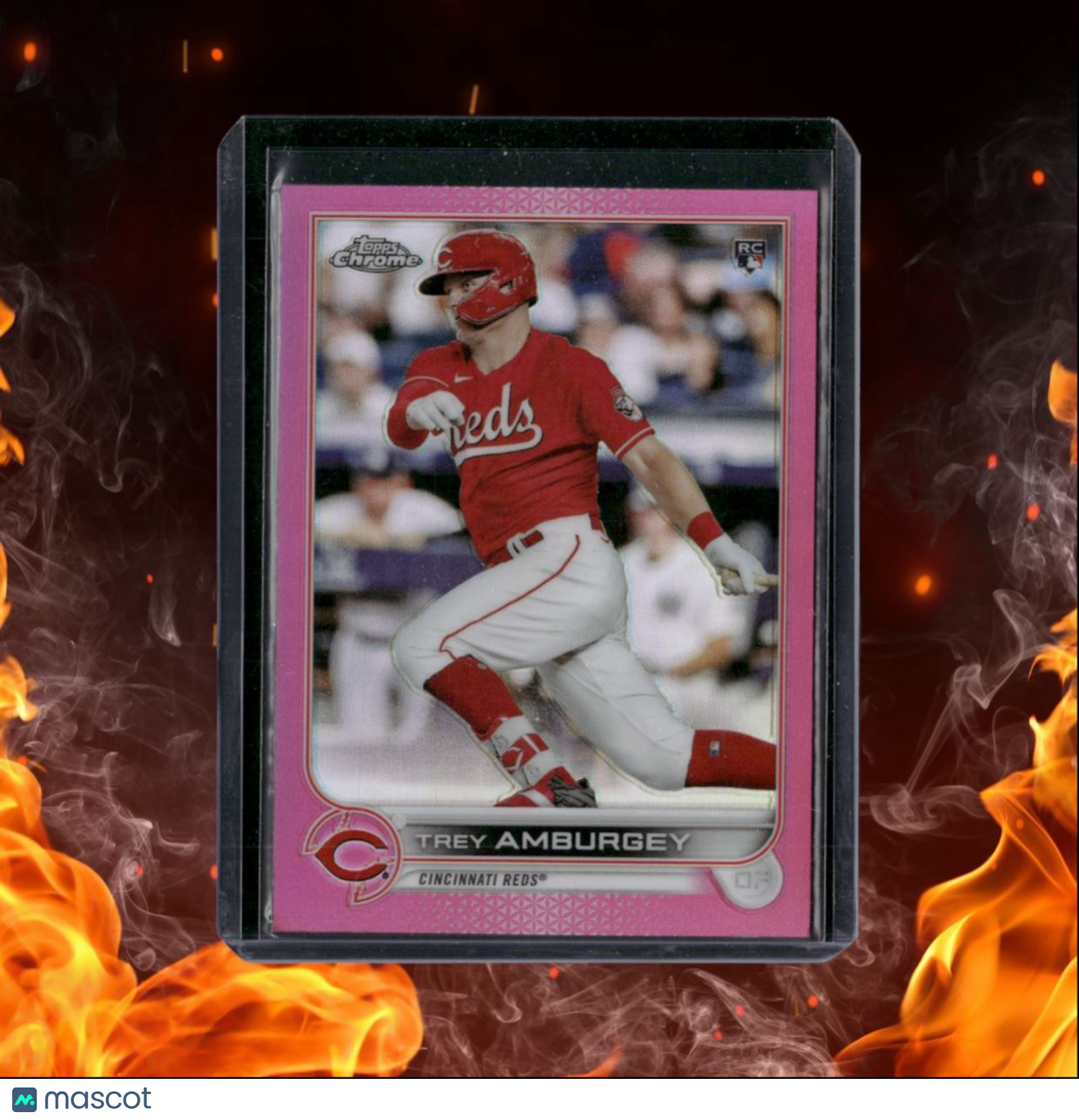2022 Topps Chrome Pink Trey Amburgey Rookie #61