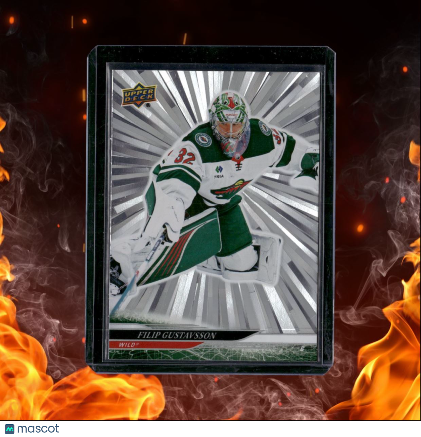 2024-25 Upper Deck Filip Gustavsson Silver Outburst #94