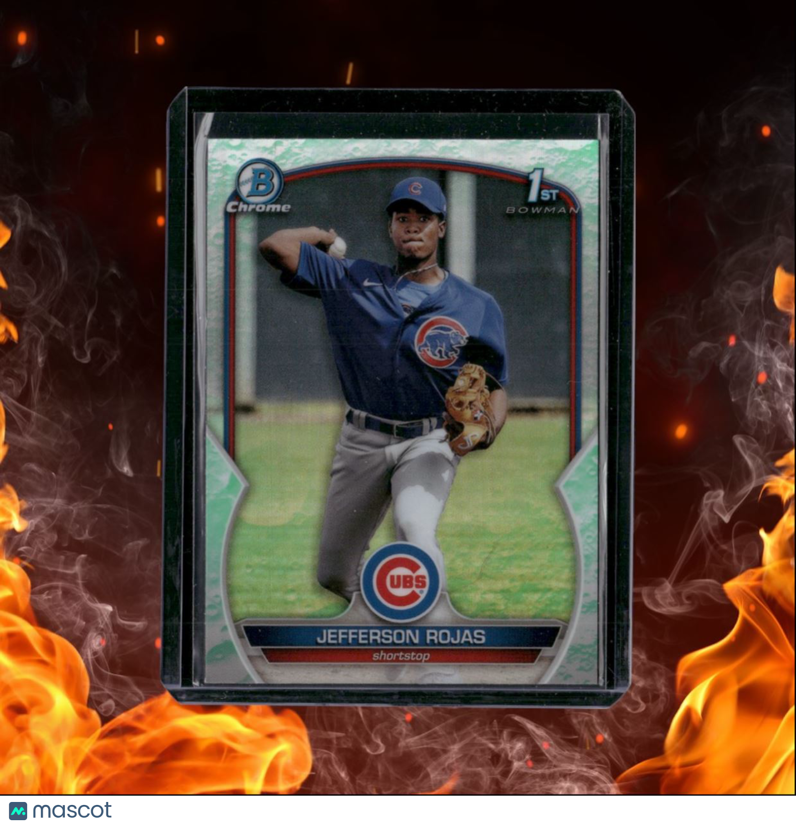 2023 Bowman Chrome Prospects Green Jefferson Rojas 1st Bowman #BCP-70