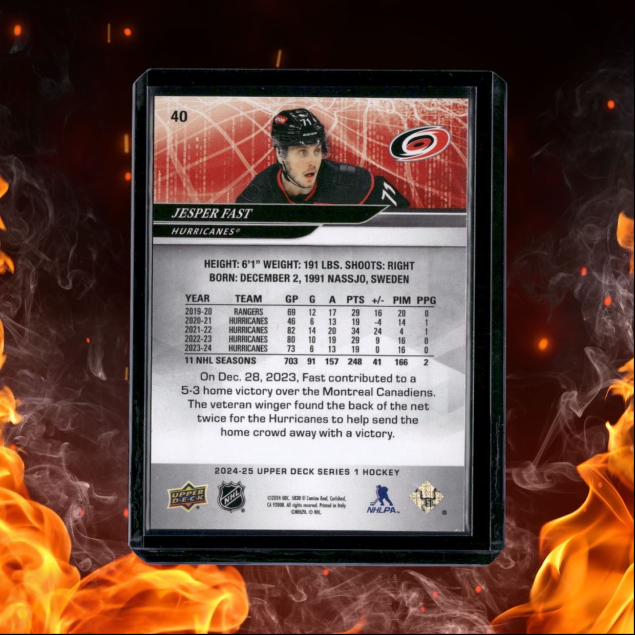 2024-25 Upper Deck Jesper Fast Deluxe 156/250 #40