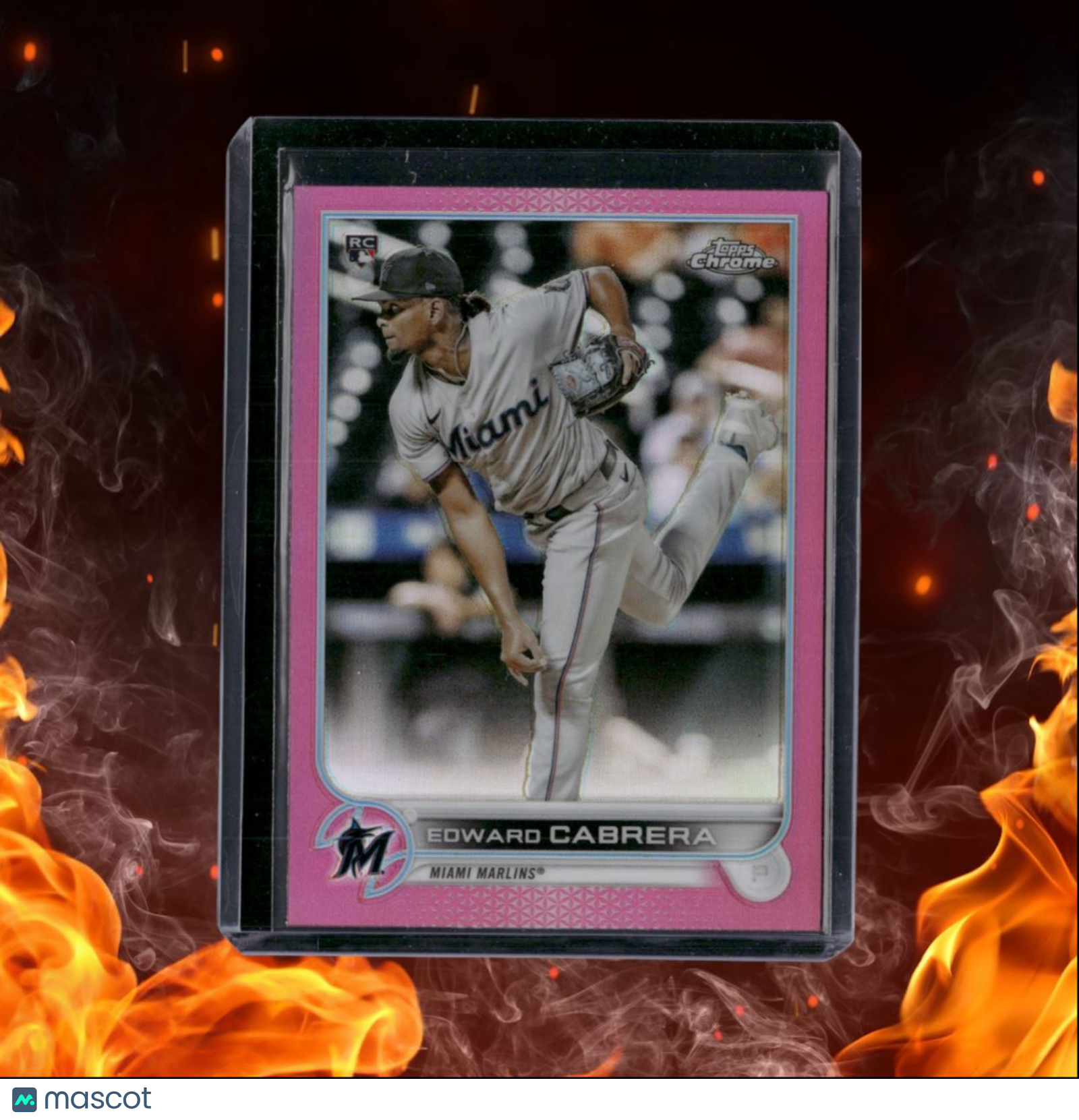 2022 Topps Chrome Pink Edward Cabrera Rookie #64