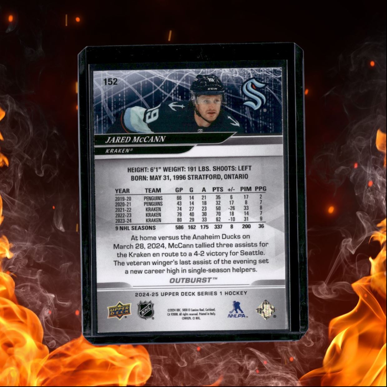 2024-25 Upper Deck Jared McCann Outburst Silver #152
