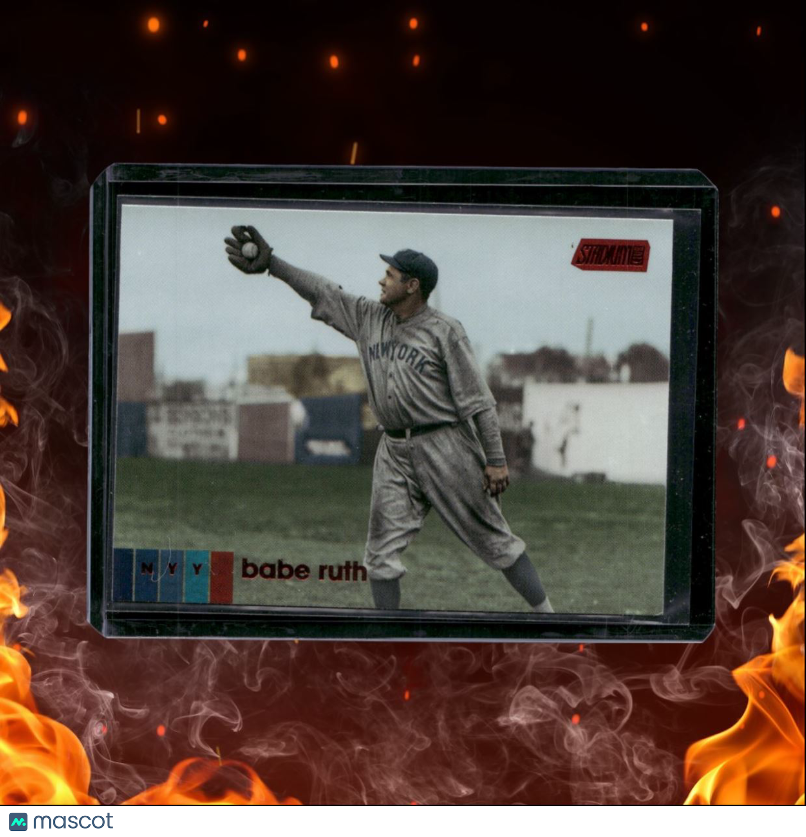 2020 Topps Stadium Club Babe Ruth Red #3
