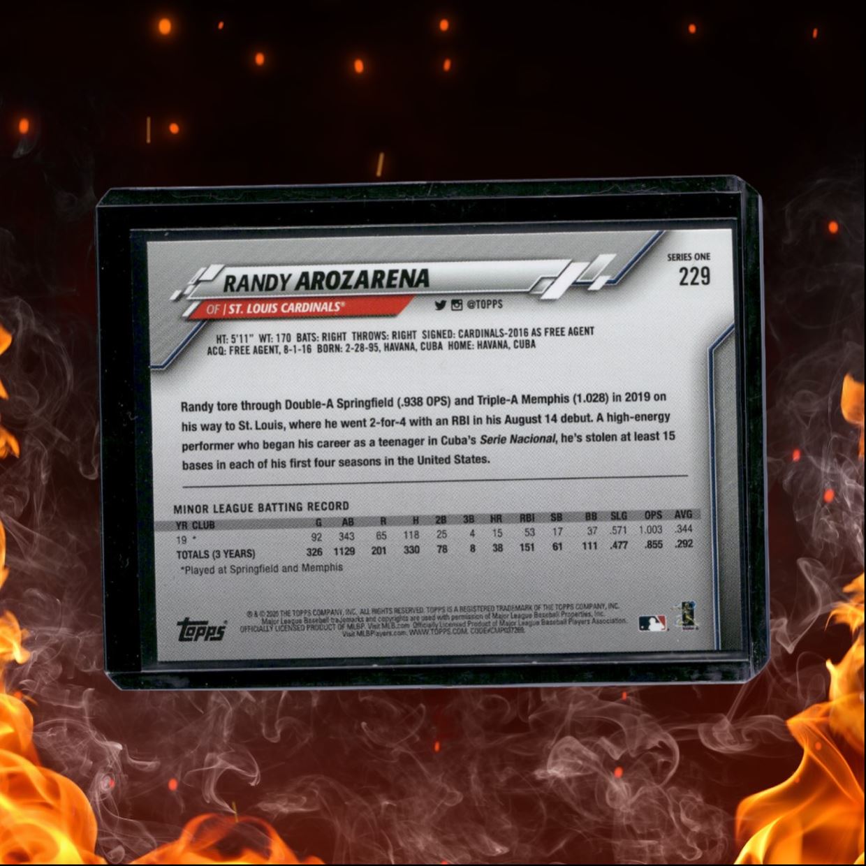 2020 Topps Randy Arozarena Rookie