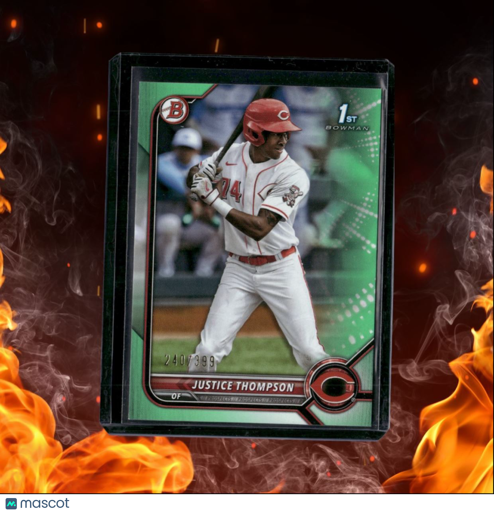 2022 Bowman Prospects Justice Thompson 1st Green 240/399 #BP-59