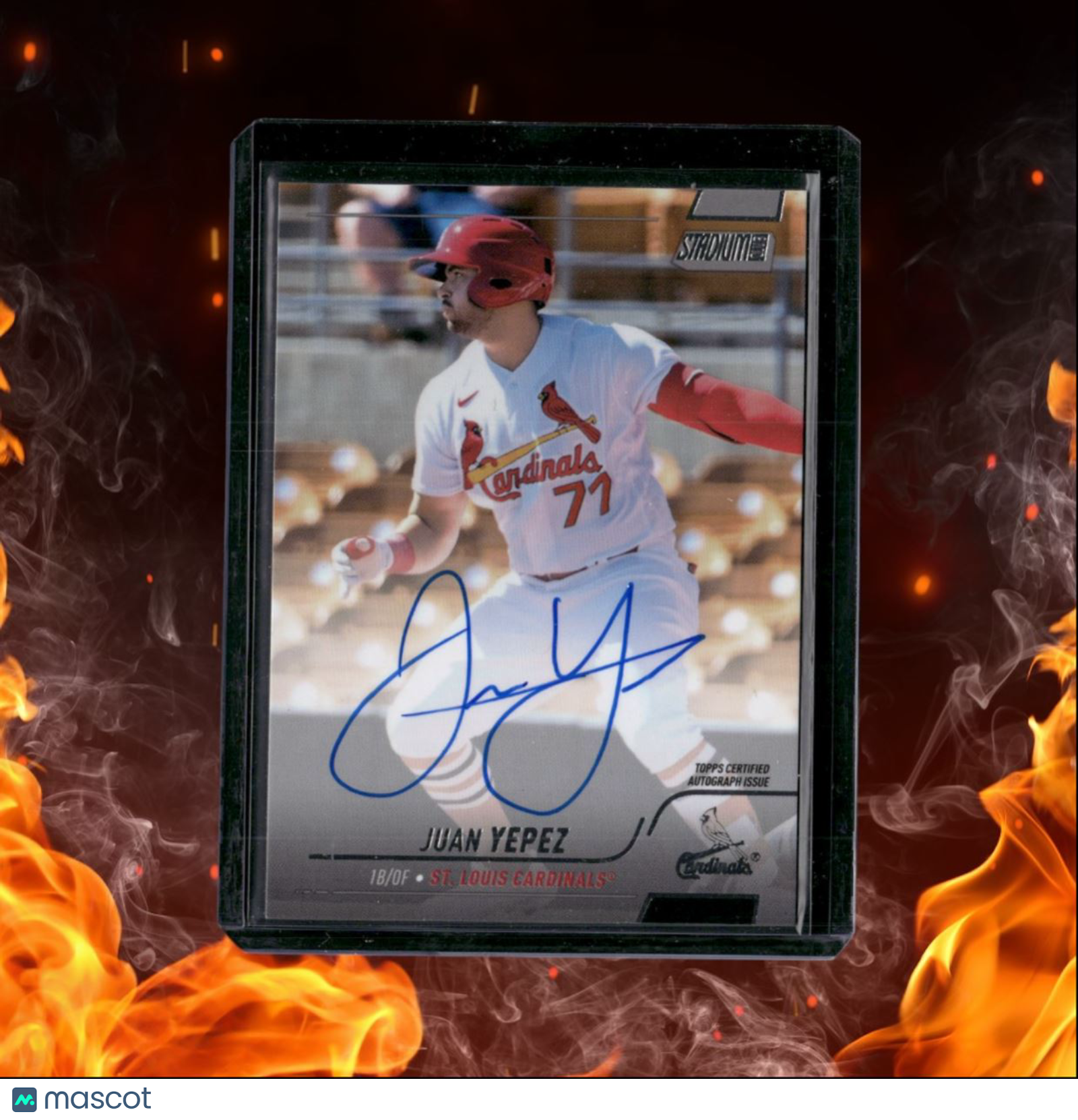 2022 Topps Stadium Club Juan Yepez Auto #SCBA-YEP