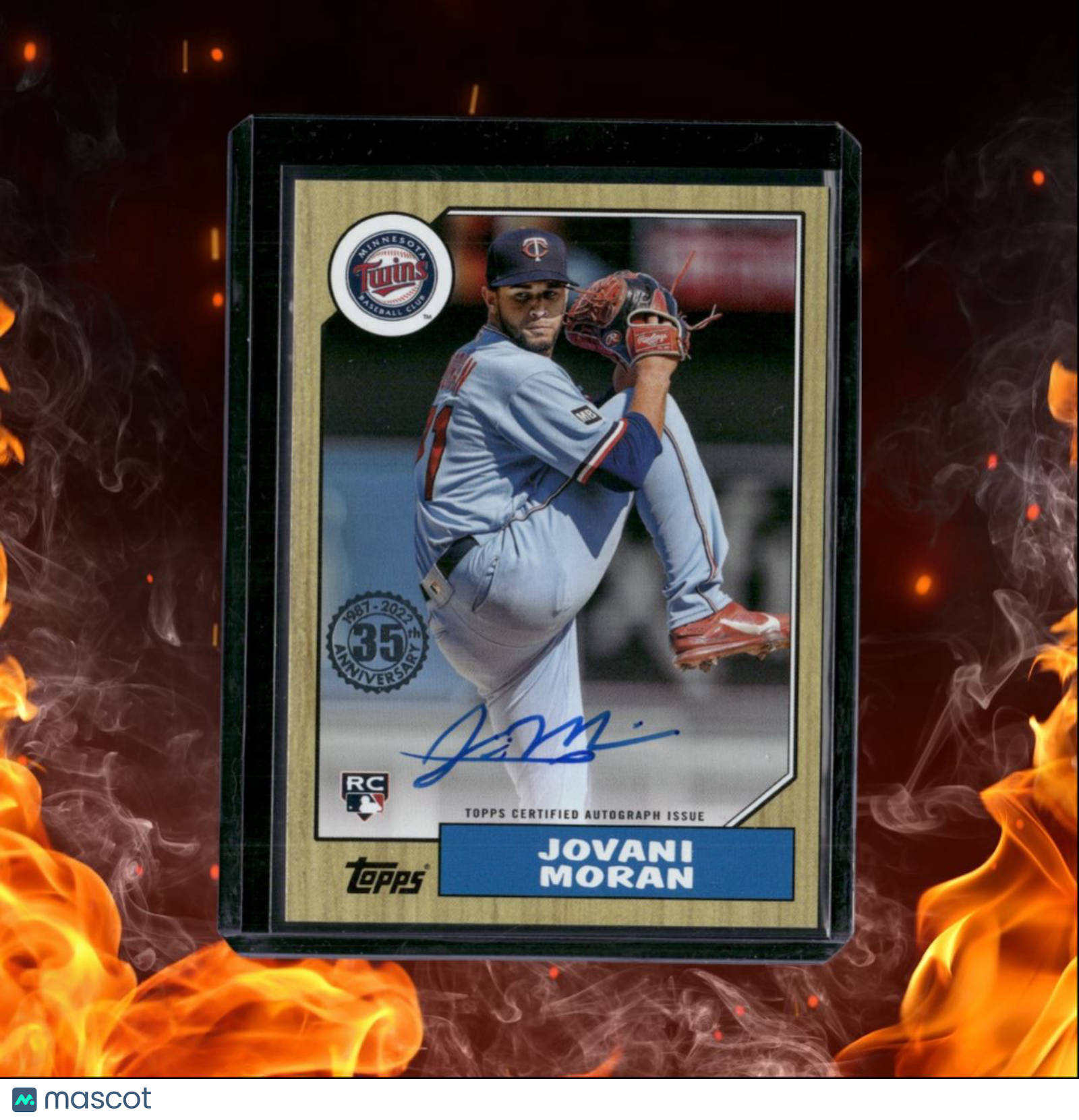 2022 Topps Jovani Moran Retro 87 Design Rookie Auto #CPA-JMO
