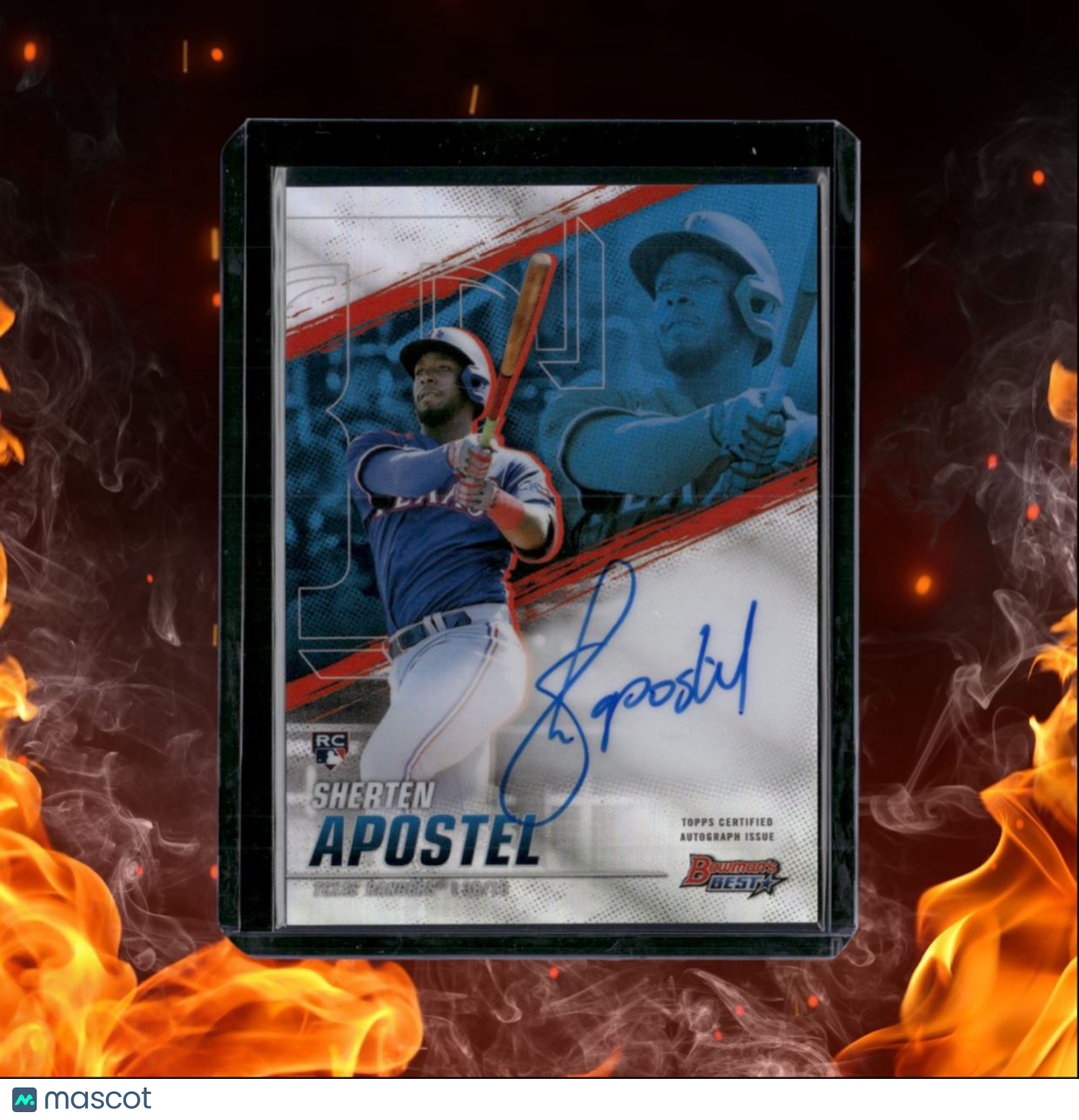 2021 Bowman's Best Sherten Apostel Best of 2021 Refractor Rookie Auto #PPAR-SA