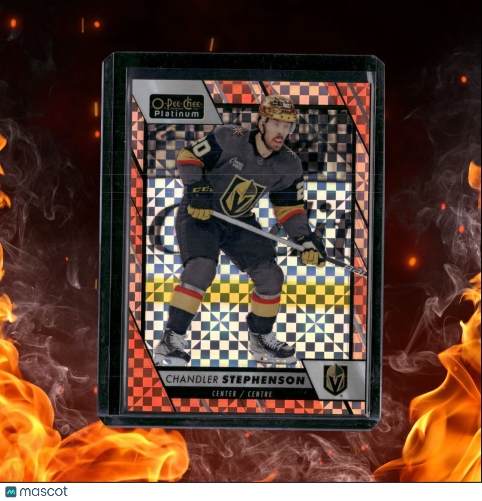 2023-24 O-Pee-Chee Platinum Chandler Stephenson Orange Checkers 21/25 #133