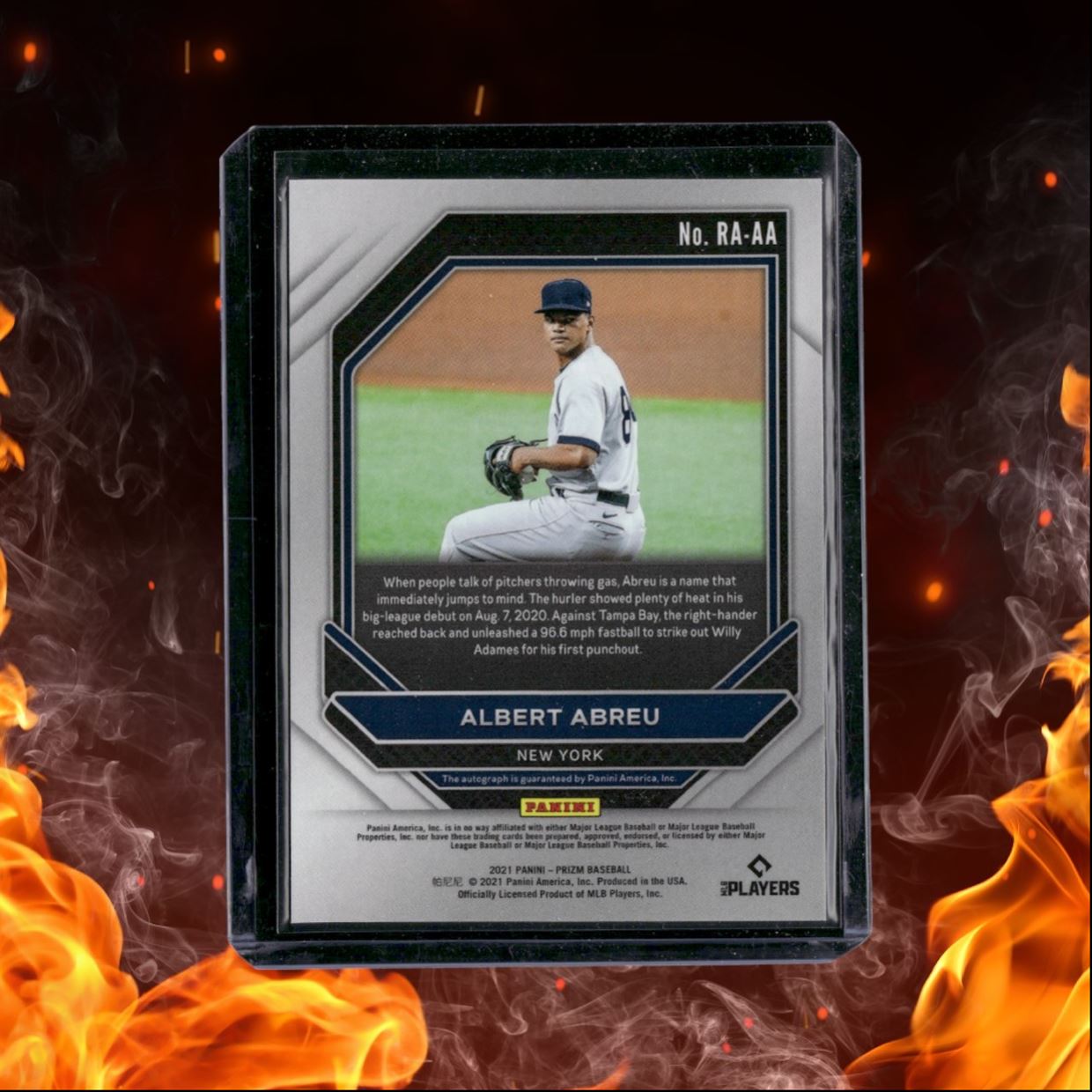 2021 Panini Prizm Albert Abreu Rookie Auto #RA-AA