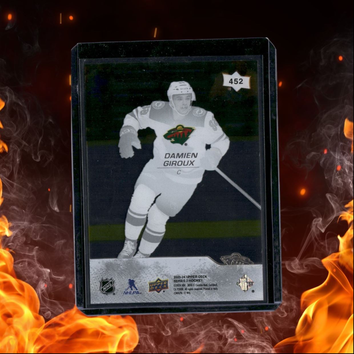 2023-24 Upper Deck Damien Giroux Clear Cut Young Guns SSP Case Hit Rookie #452