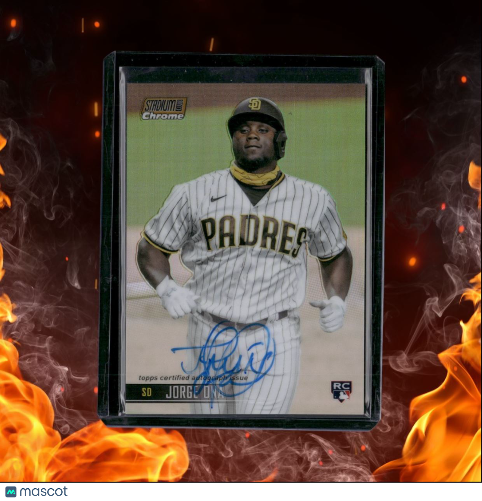 2021 Stadium Club Chrome Jorge Ona Gold Refractor Rookie Auto 04/50 #SCCAV-JON