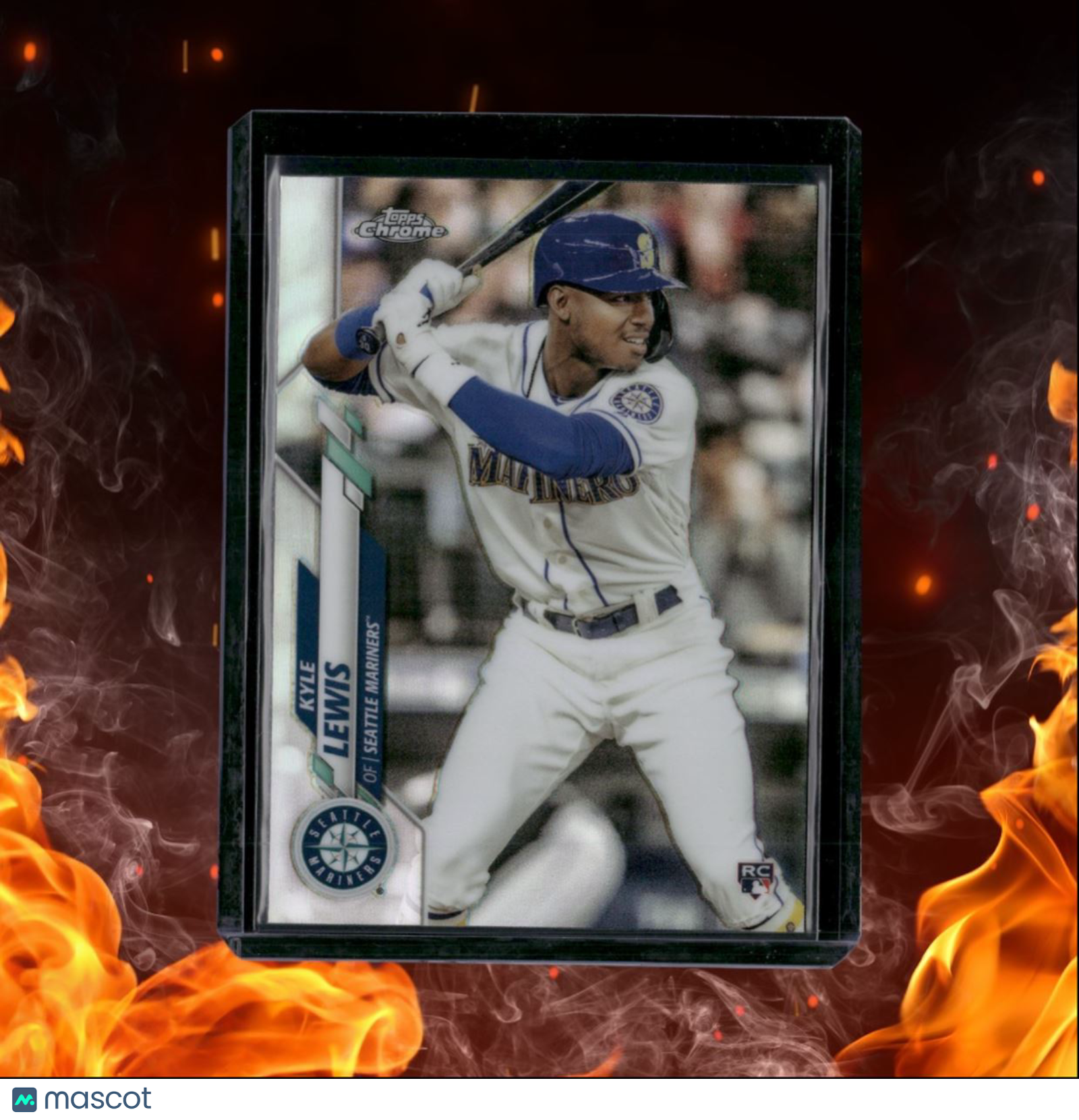 2020 Topps Chrome Kyle Lewis Refractor Rookie #186