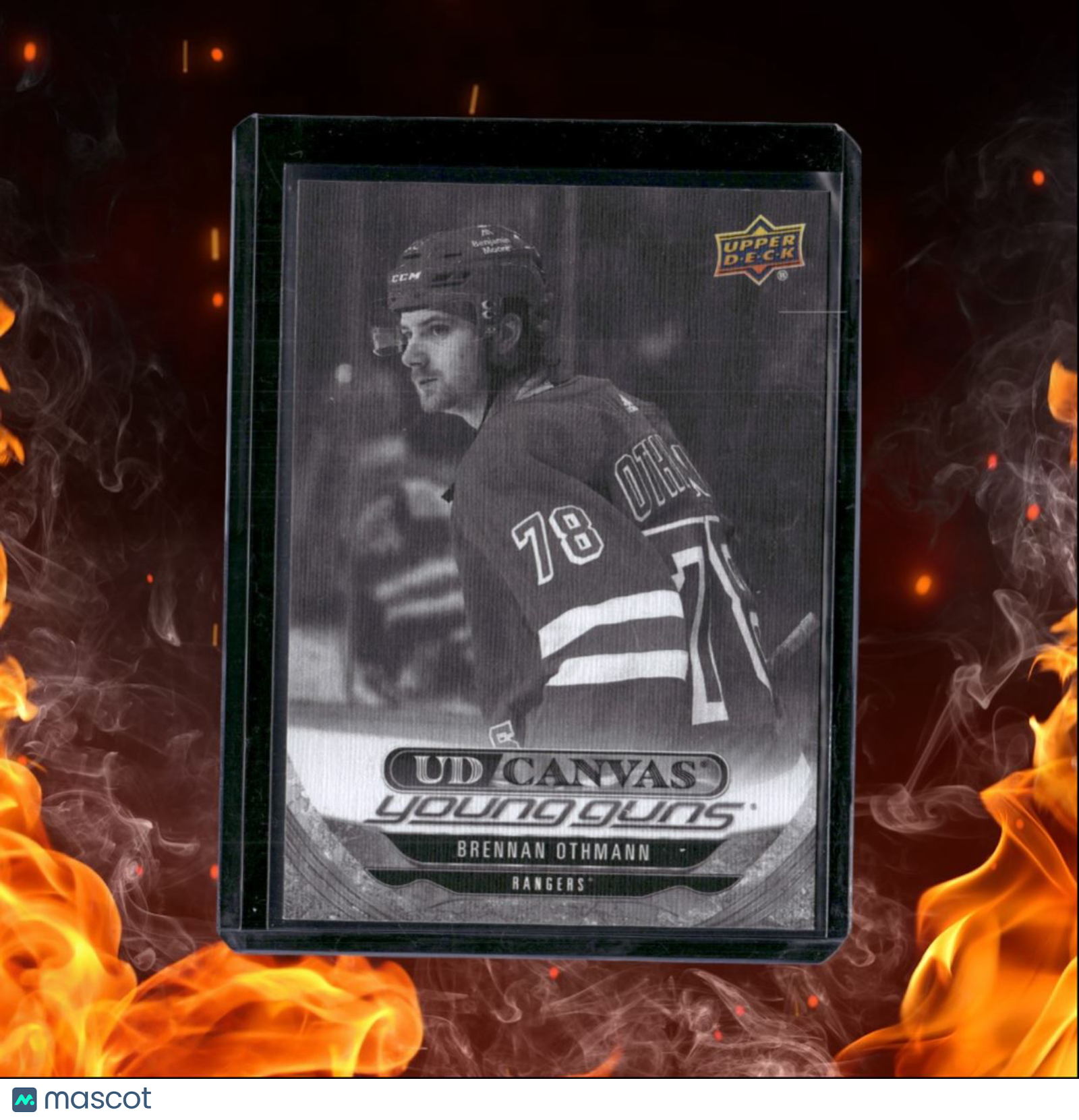 2024-25 Upper Deck Brennan Othmann Black and White Canvas Young Guns Rookie