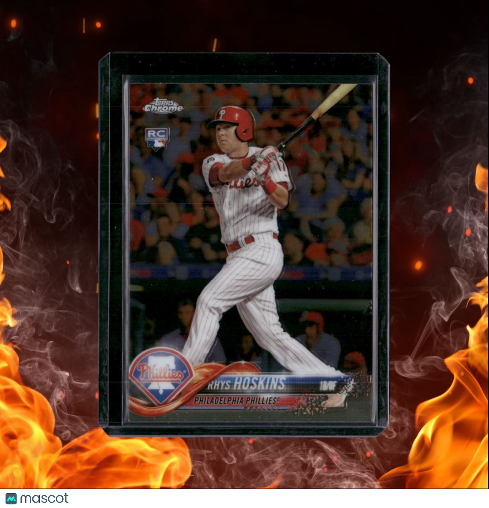 2018 Topps Chrome Rhys Hoskins Rookie #70