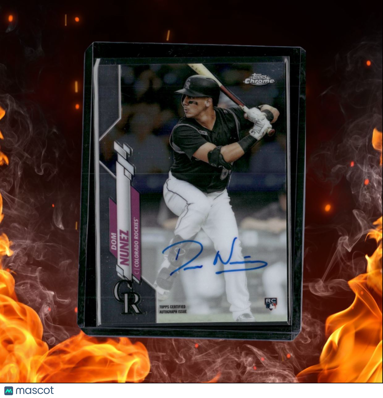 2020 Topps Chrome Dom Nunez Rookie Auto #RA-DN