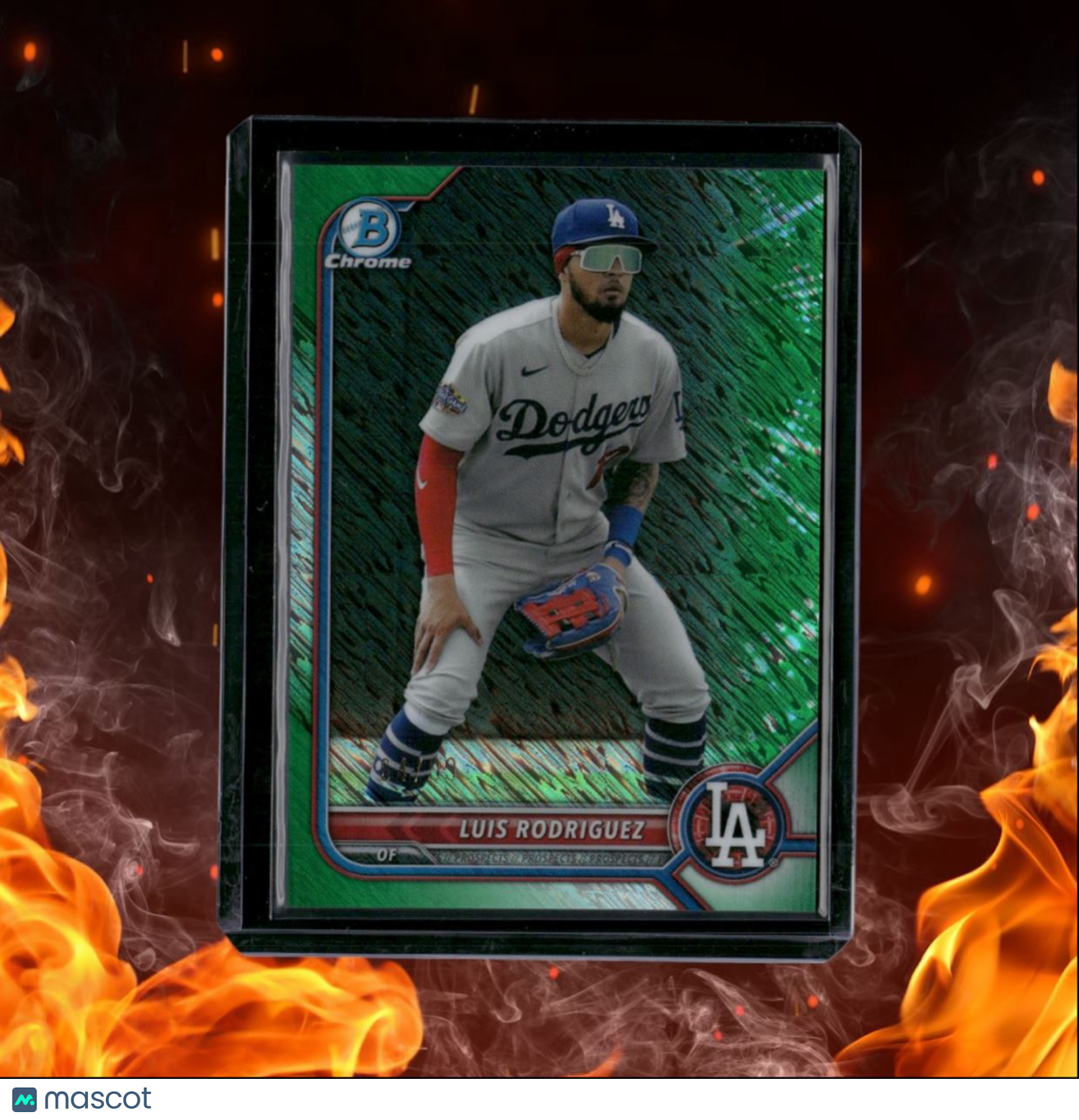 2022 Bowman Chrome Luis Rodriguez Prospect Green Shimmer Refractor 64/99 #BCP-47