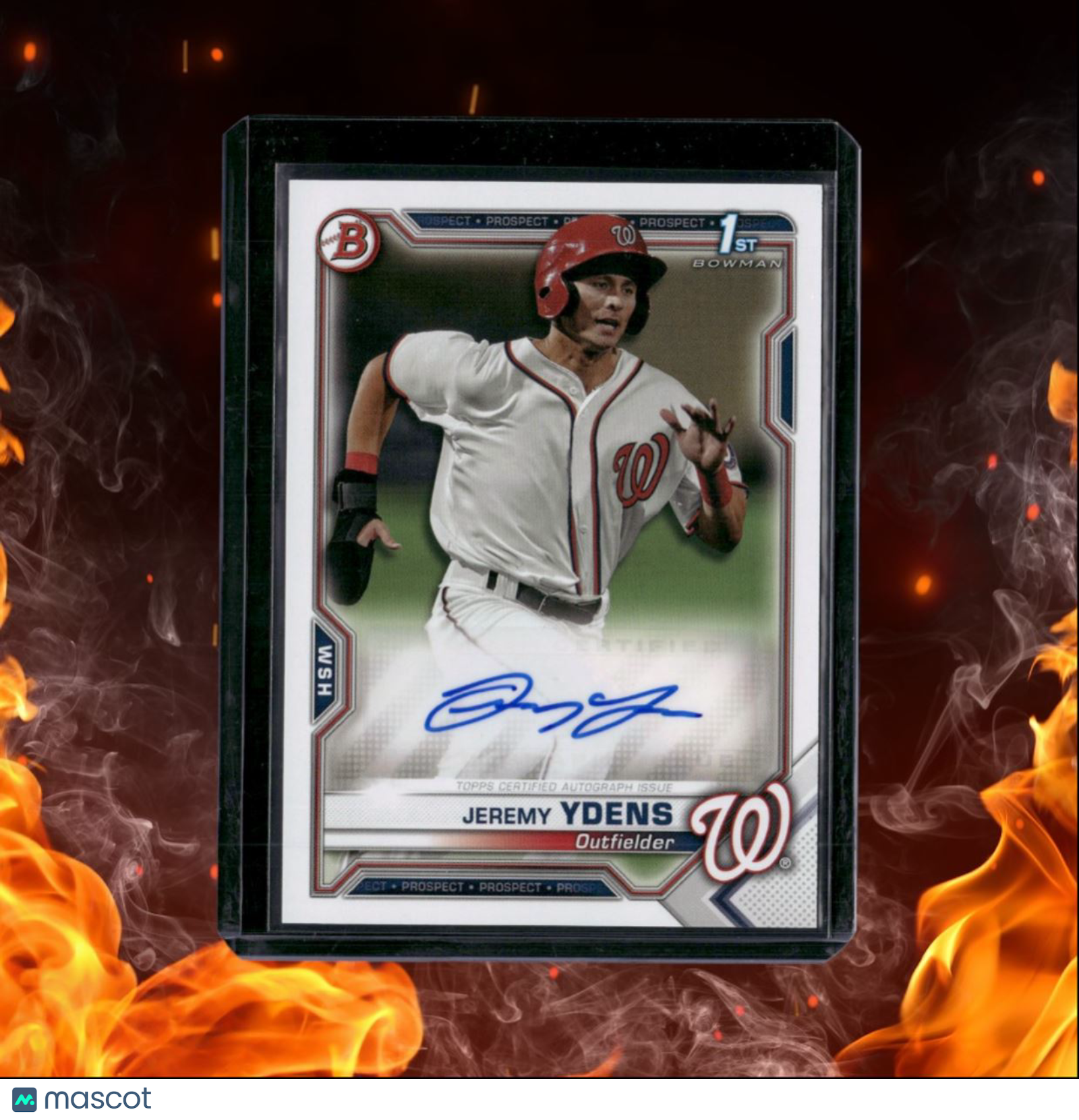 2021 Bowman Jeremy Ydens 1st Prospect Auto #PAPR-JY