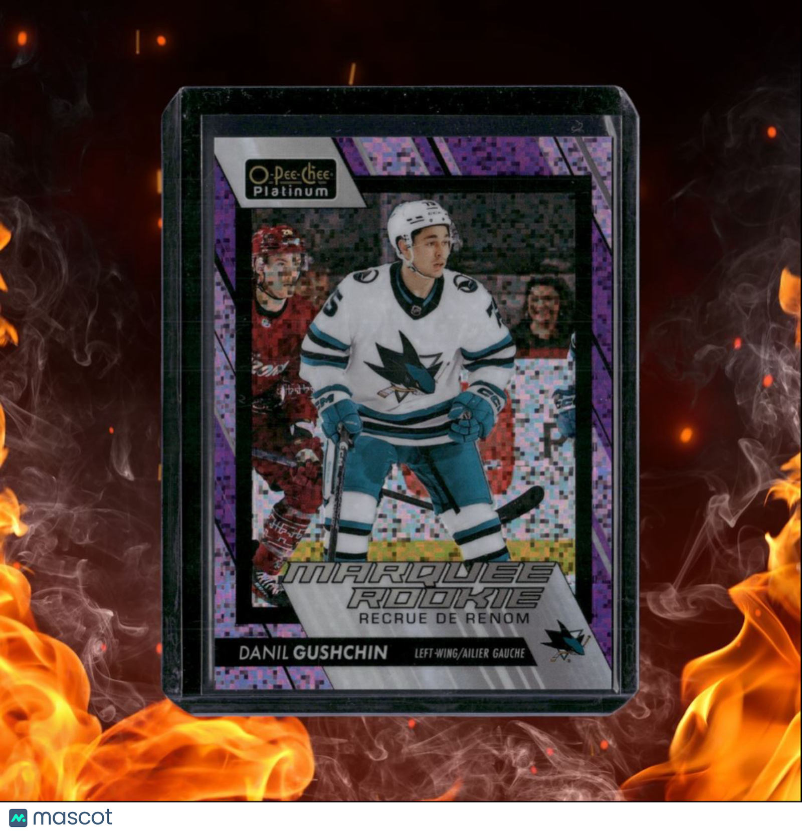 2023-24 O-Pee-Chee Platinum Danil Gushchin Violet Pixels Marquee Rookie 151/299