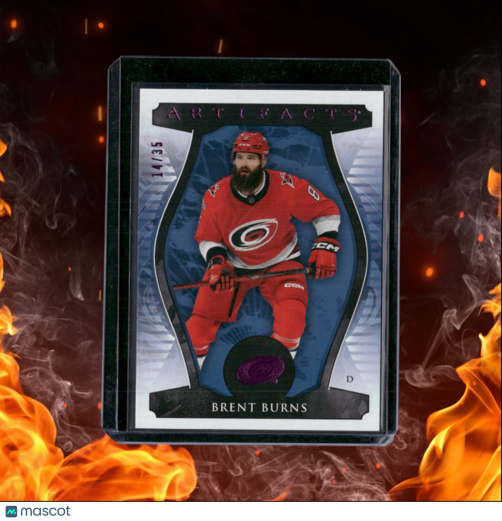 2023-24 Upper Deck Artifacts Brent Burns Pink Magenta 14/35 #33