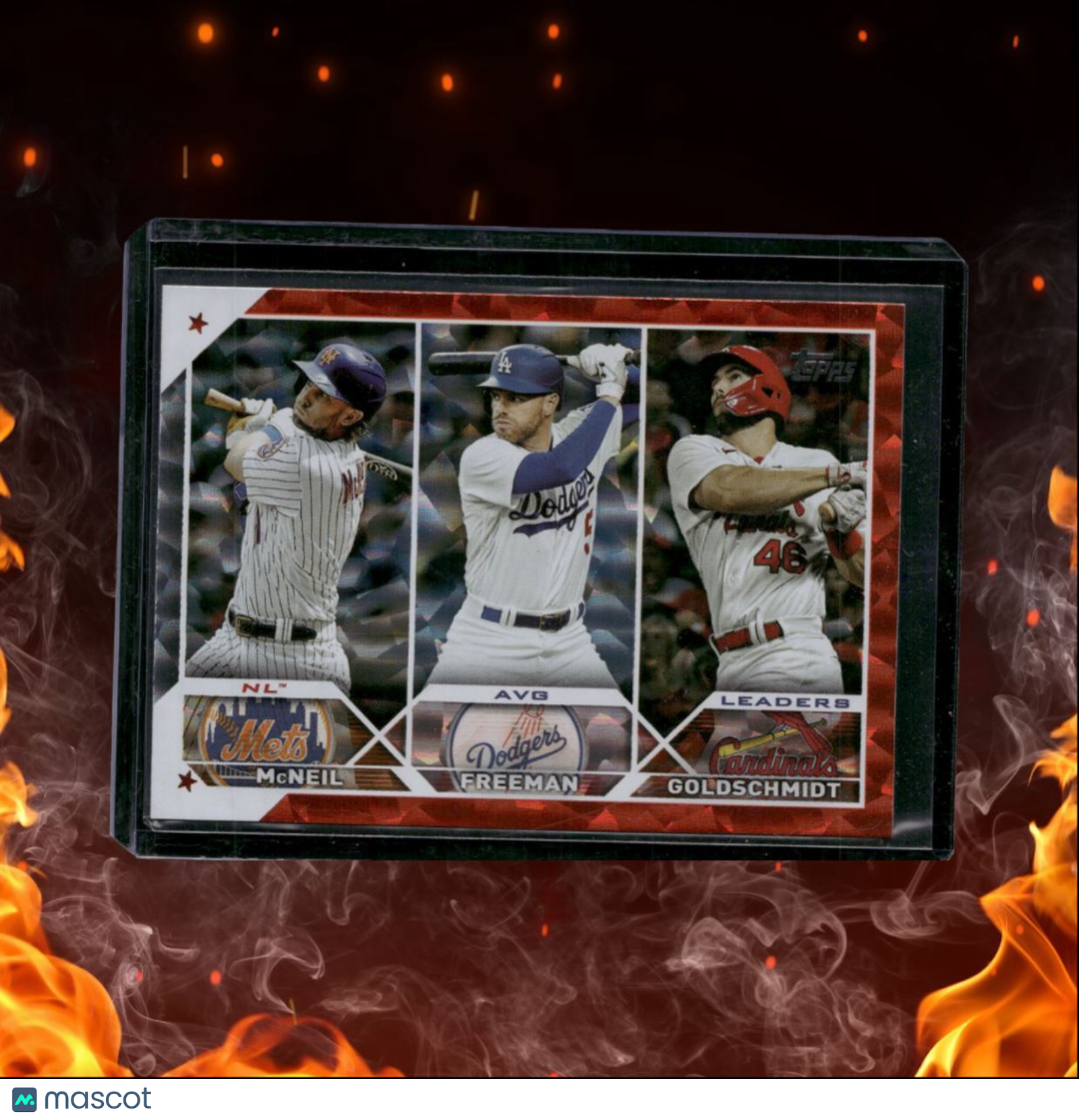 2023 Topps Freddie Freeman / Goldscmidt / McNeil Orange Foilboard 047/299 #43