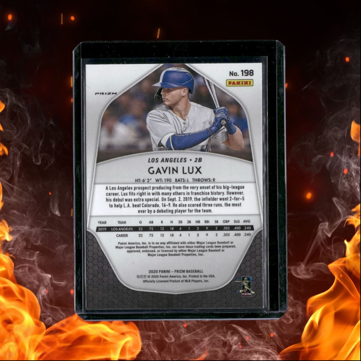 2020 Panini Prizm Gavin Lux Green Prizm Rookie #198