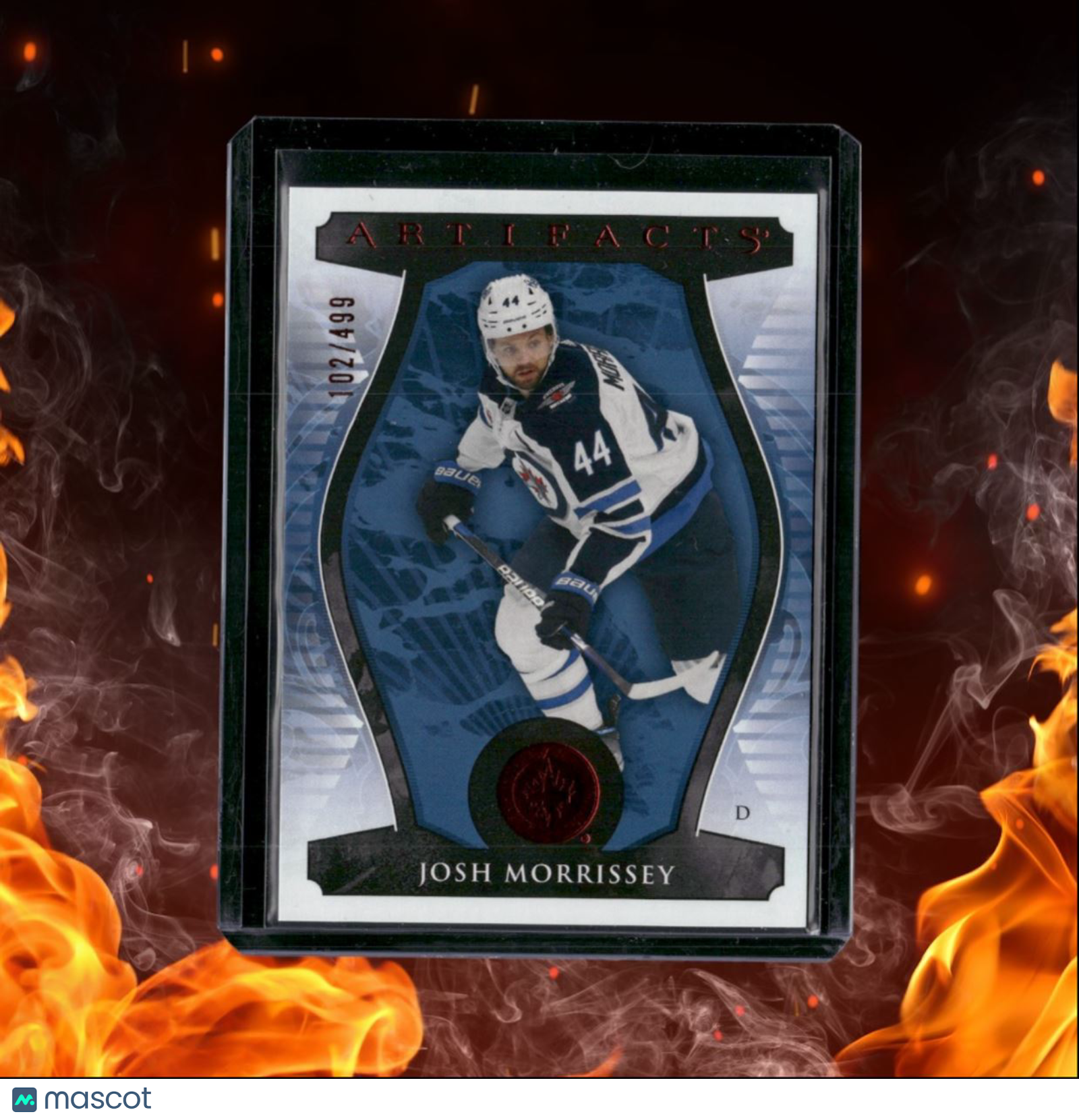 2023-24 Upper Deck Artifacts Josh Morrissey Ruby Red 102/499 #58