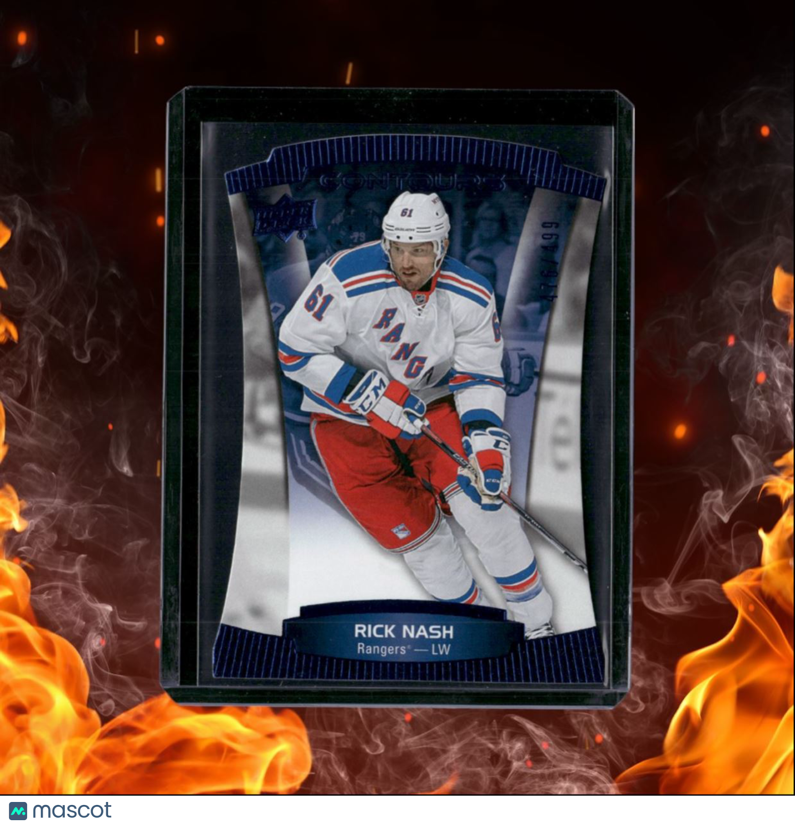 2015-16 Upper Deck Contours Rick Nash Blue Die-Cut 476/499 #24