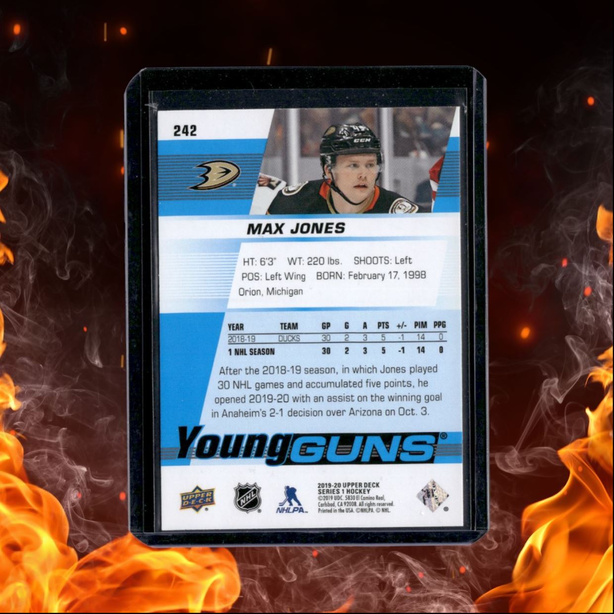 2019-20 Upper Deck Max Jones Young Guns Rookie #242