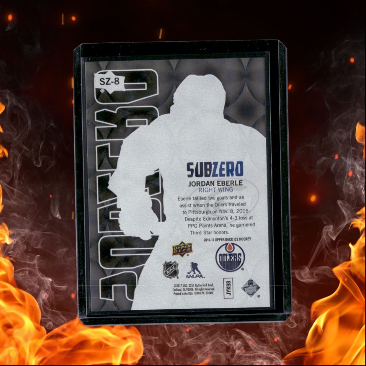 2017-18 Upper Deck ICE Jordan Eberle SubZero #SZ-8