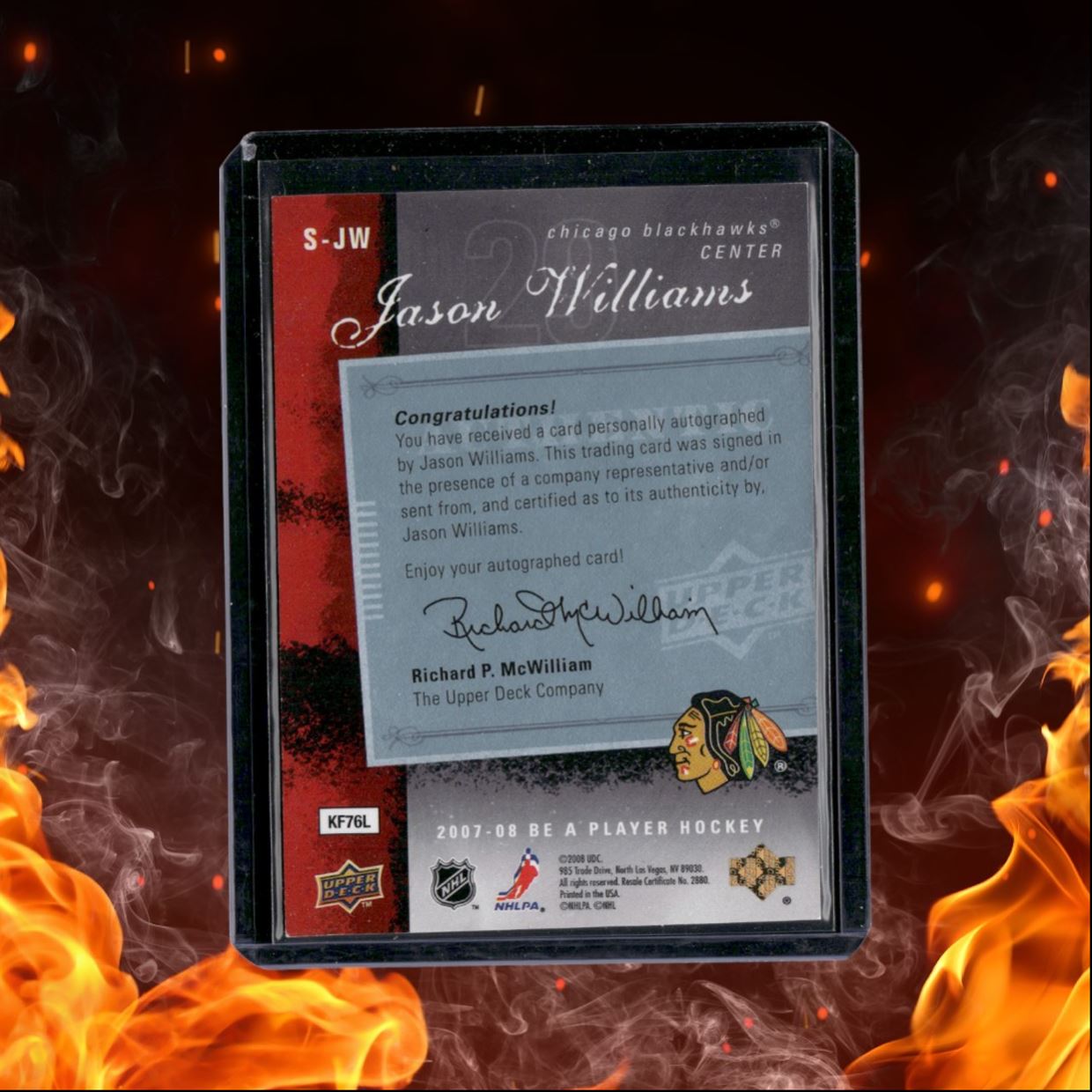 2007-08 Upper Deck Be a Player Jason Williams Signatures Auto #S-JW