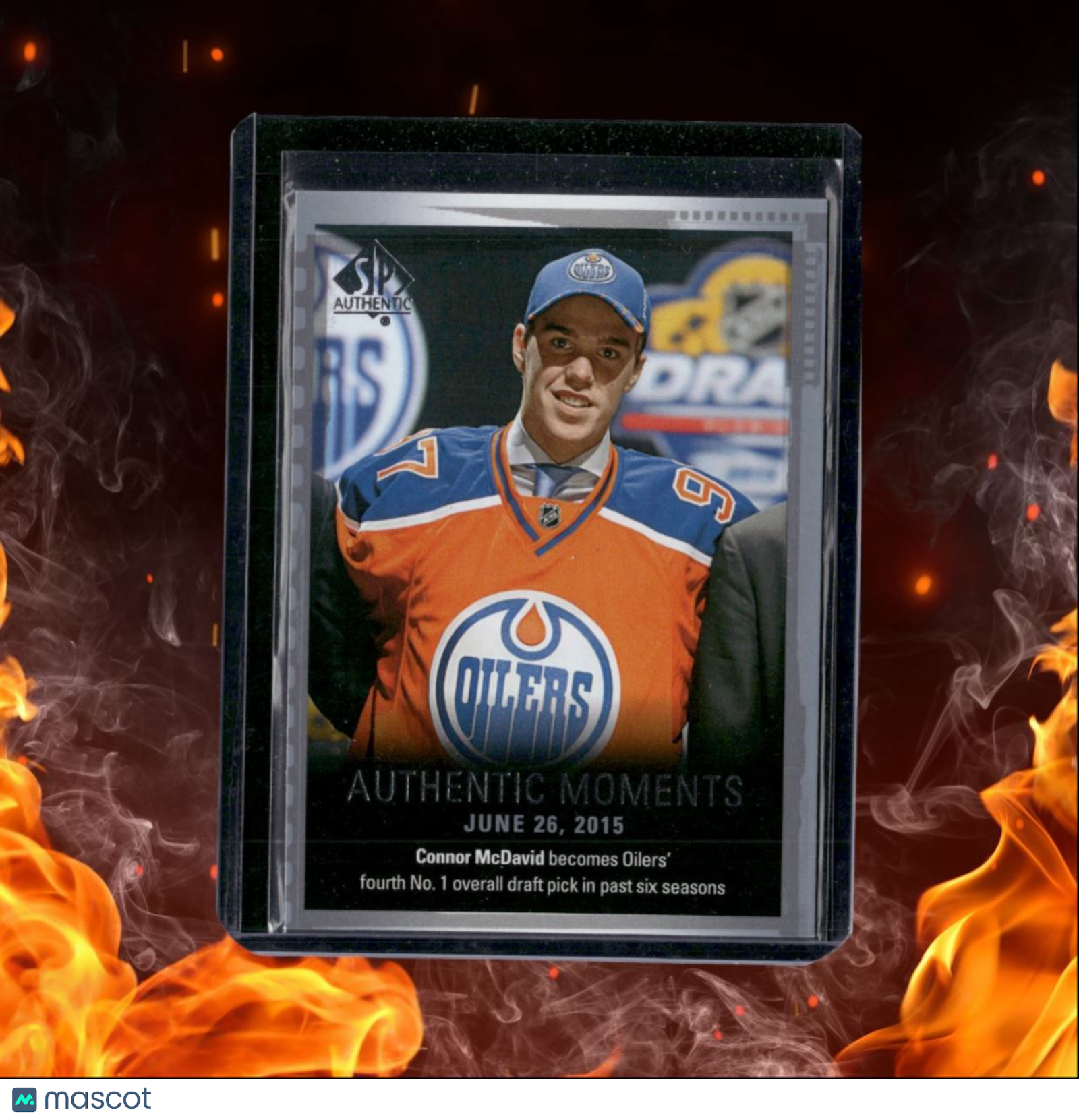 2015-16 SP Authentic Connor McDavid Authentic Moments Rookie Auto #153