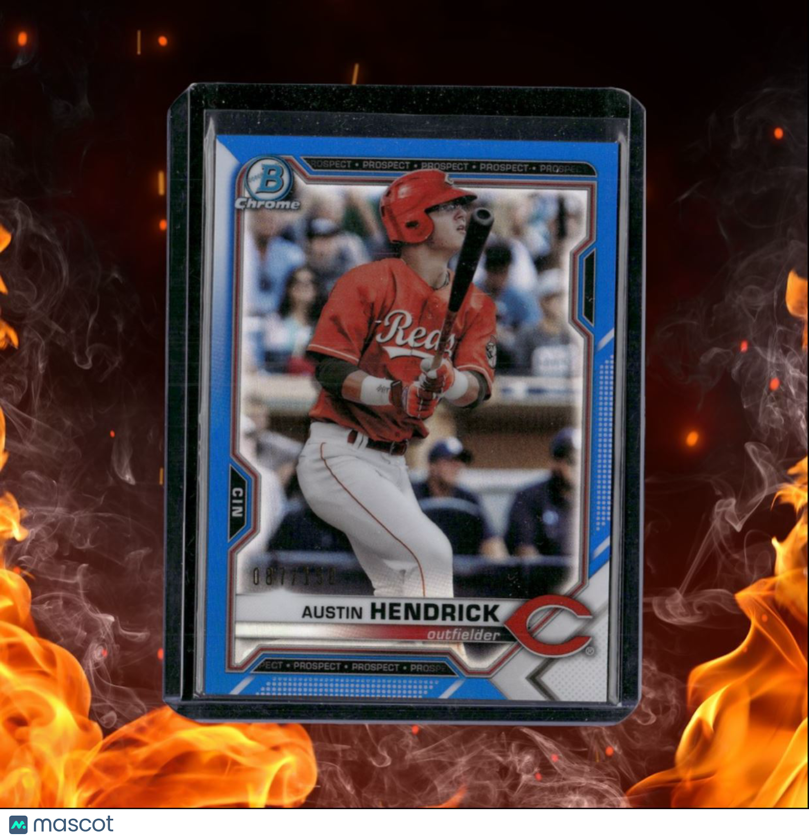 2021 Bowman Chrome Austin Hendrick Prospect Blue Refractor 087/150 #BCP-55