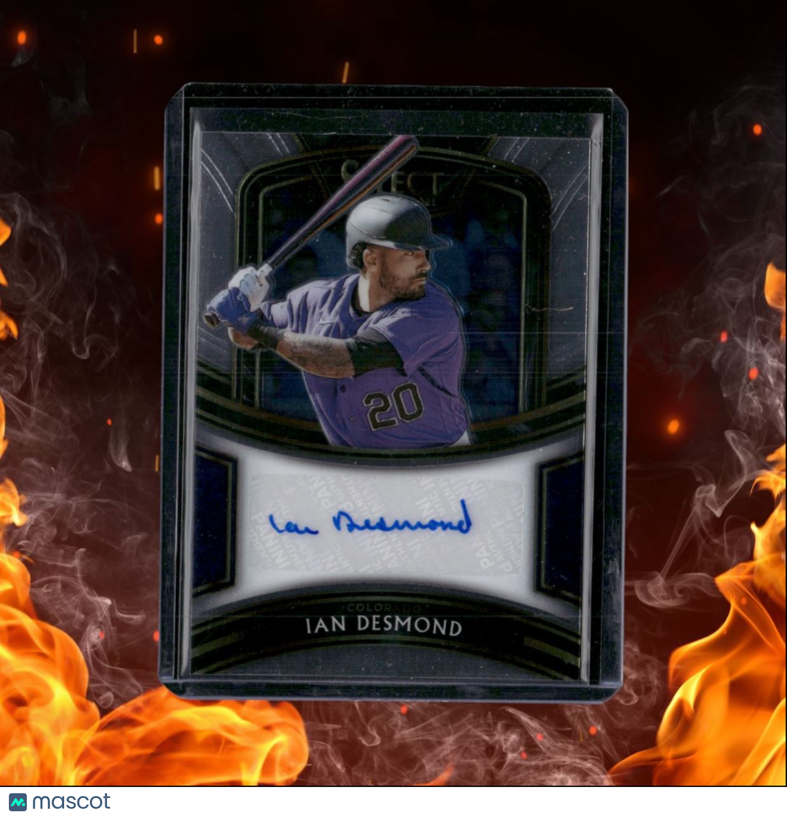2021 Panini Select Ian Desmond Signatures Auto 132/149 #S-ID