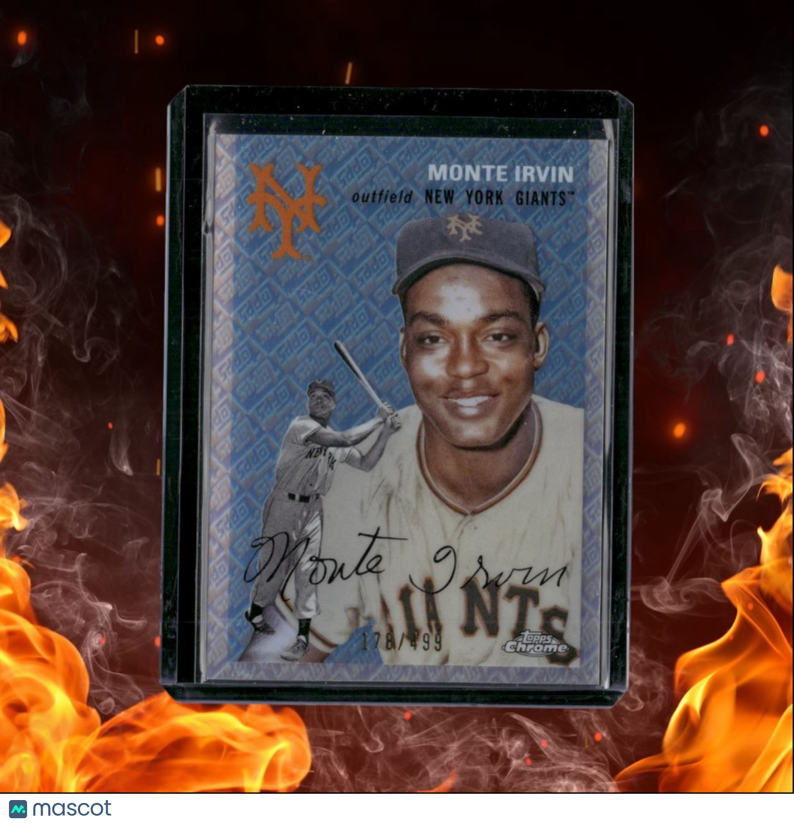 2023 Topps Chrome Platinum Anniversary Monte Irvin Topps Logo Refractor 178/499