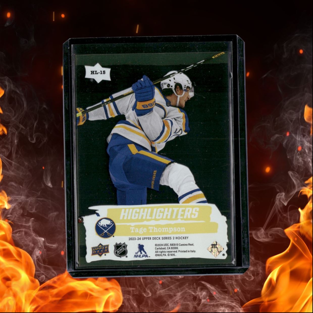 2023-24 Upper Deck Tage Thompson Highlighters Yellow #HL-15