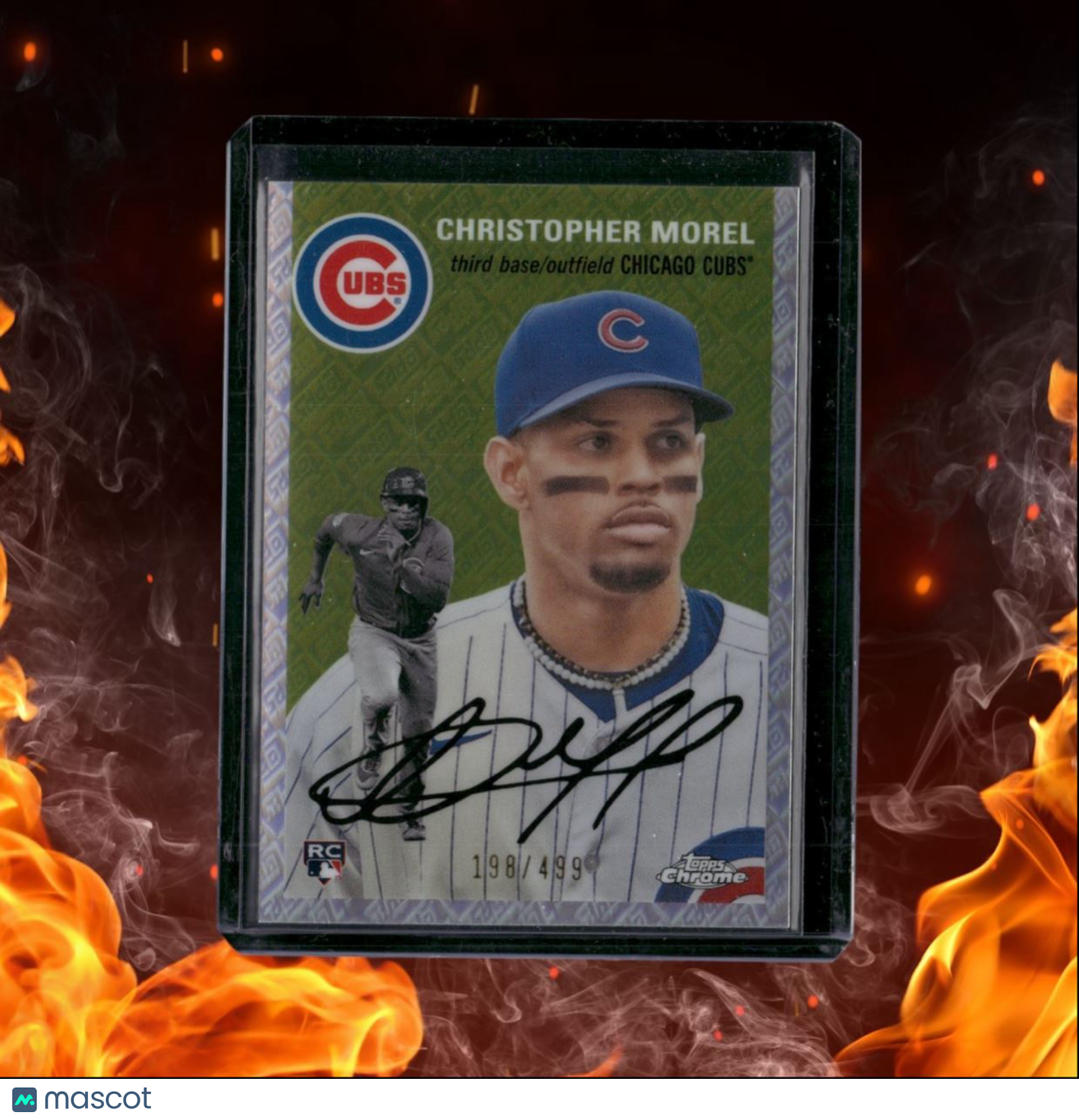 2023 Topps Chrome Platinum Anniversary Christopher Morel Topps Logo Refractor