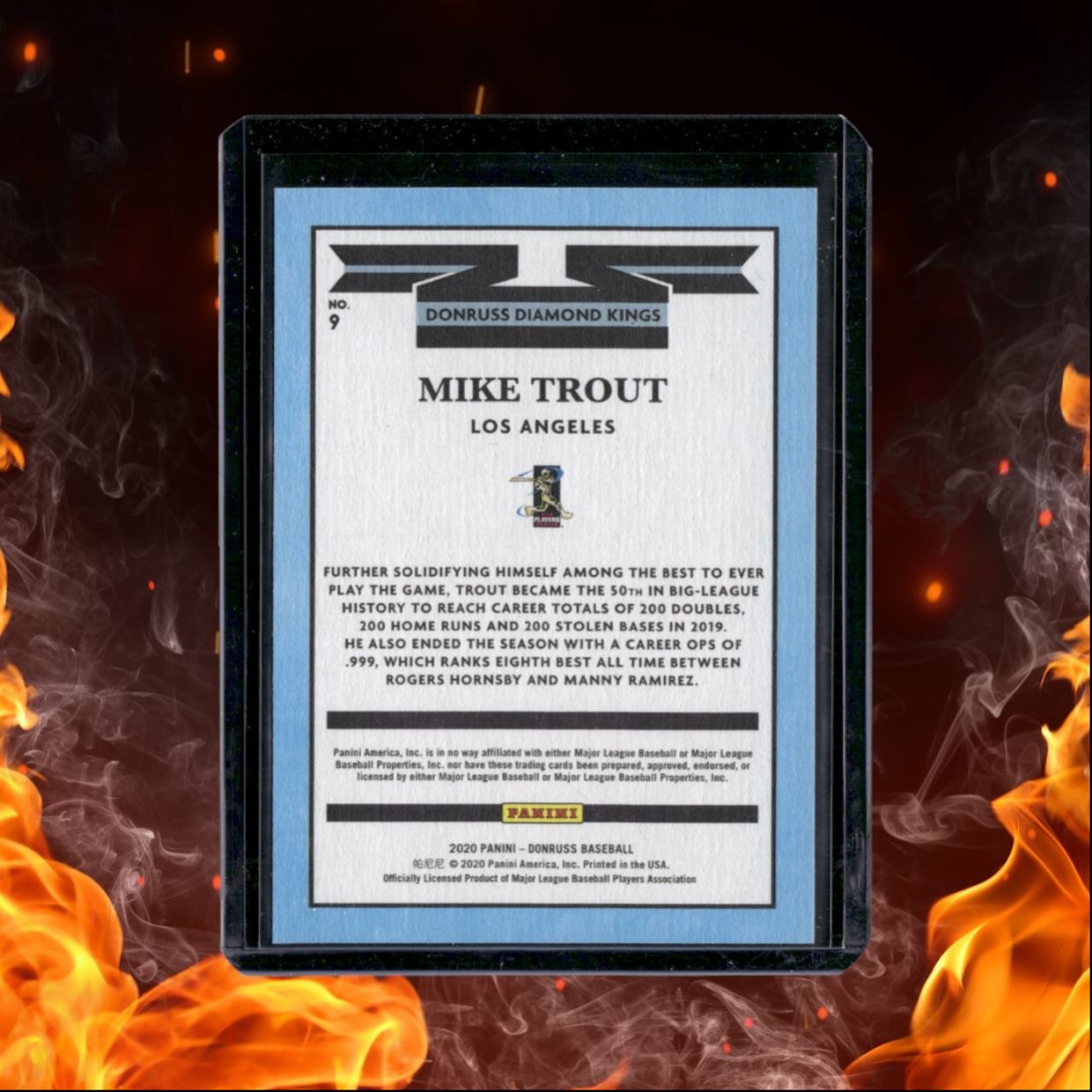 2020 Panini Donruss Mike Trout Diamond Kings #9