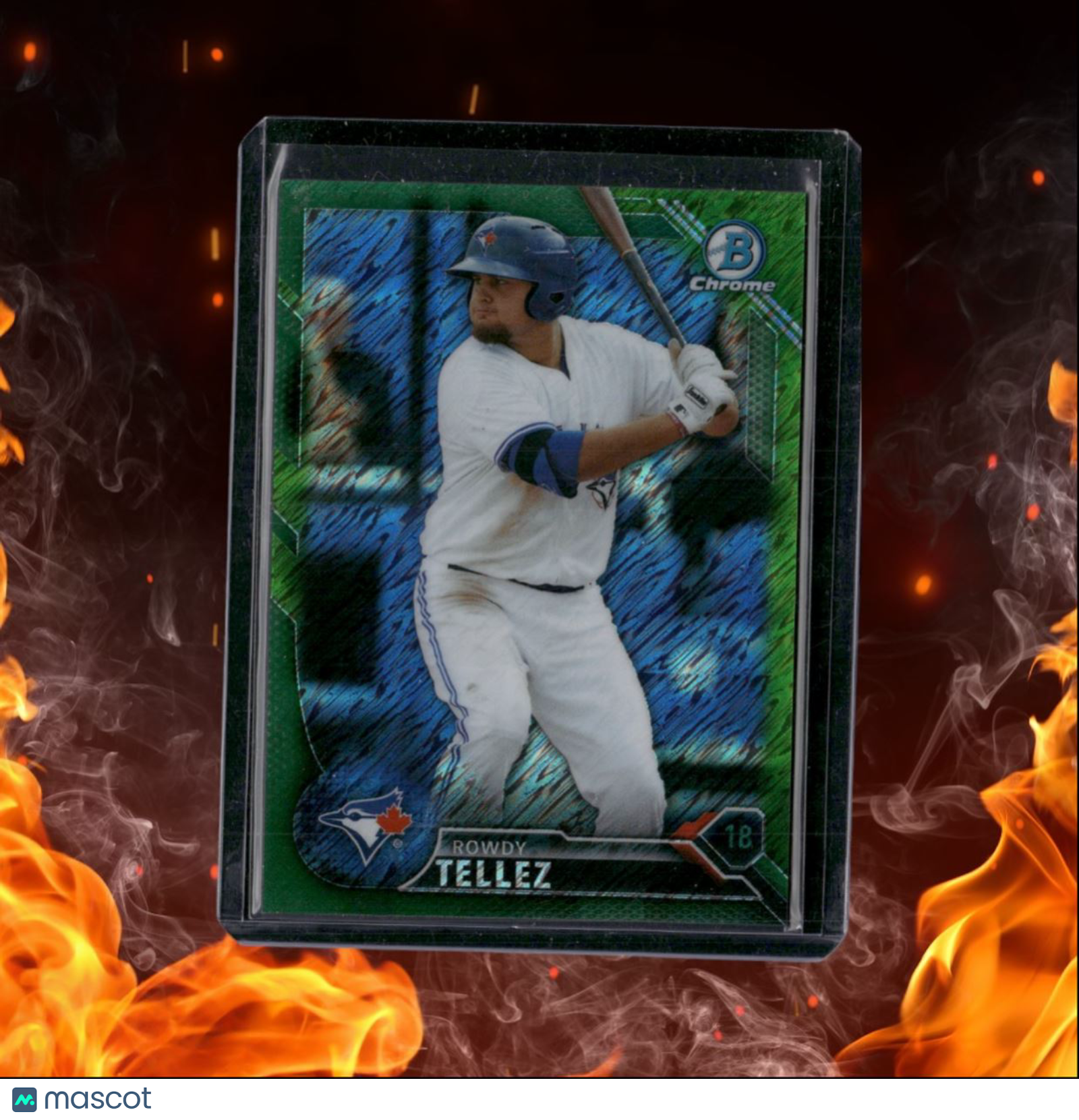 2016 Bowman Chrome Rowdy Tellez Prospect Green Shimmer Refractor 58/99 #BCP132