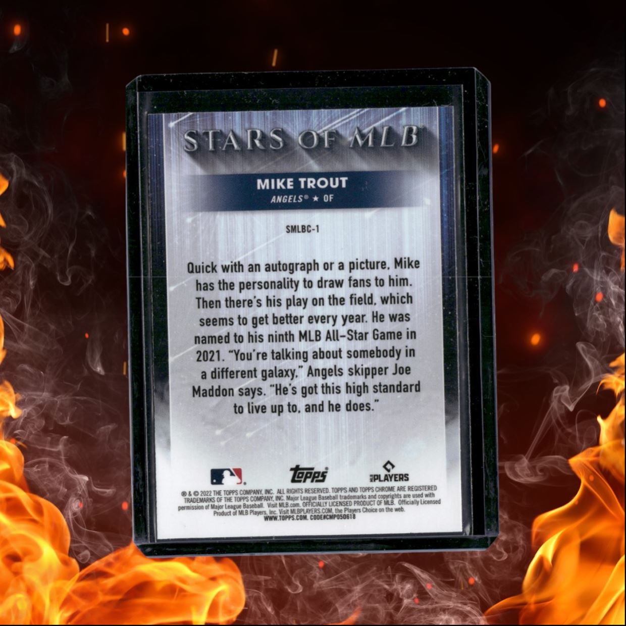 2022 Topps Chrome Mike Trout Stars of MLB #SMLBC-1