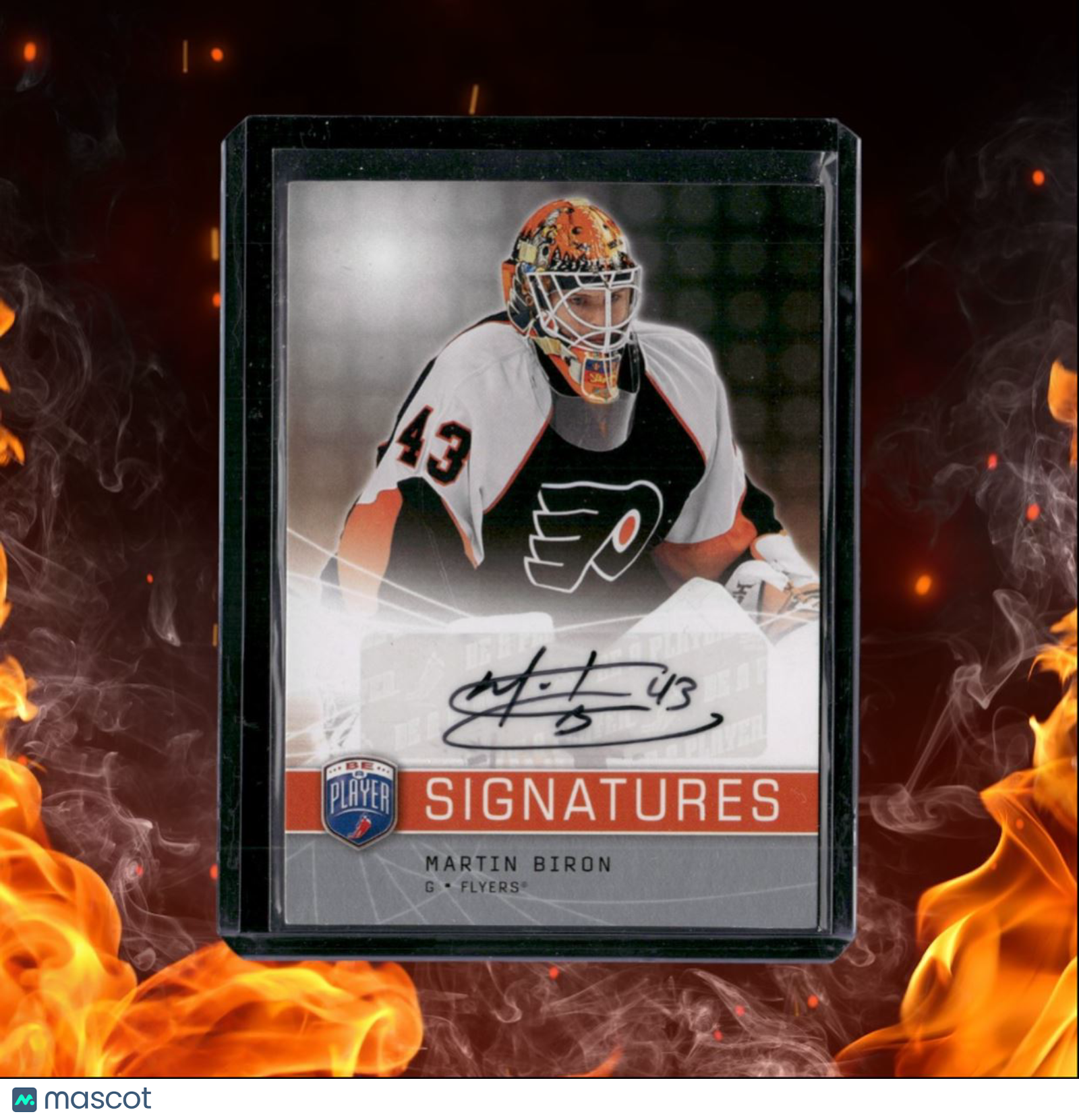 2008-09 Upper Deck Be a Player Martin Biron Signatures Auto #S-MB
