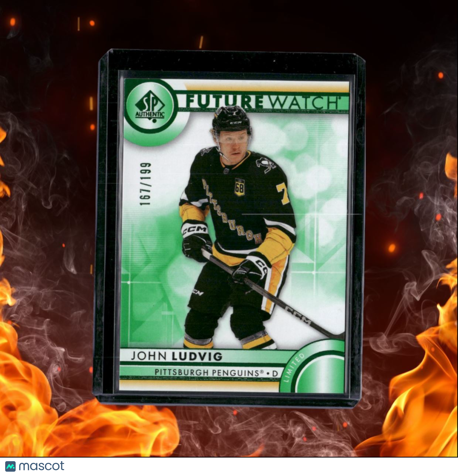 2023-24 SP Authentic John Ludvig Future Watch Green Rookie 167/199 #174