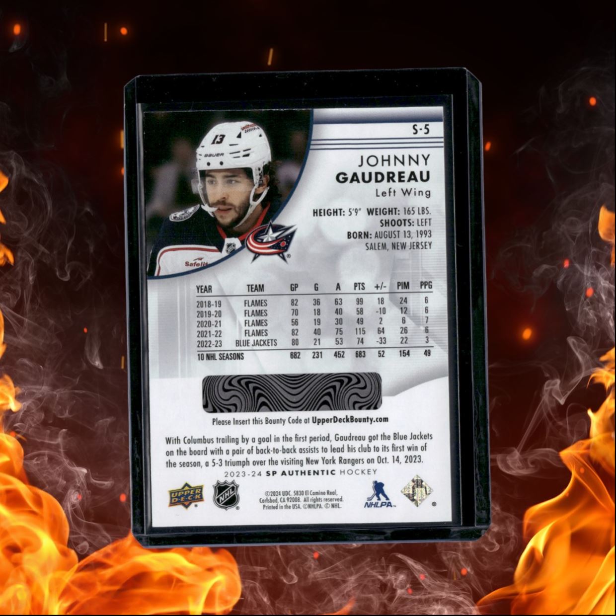 2023-24 SP Authentic Johnny Gaudreau Spectrum FX #S-5
