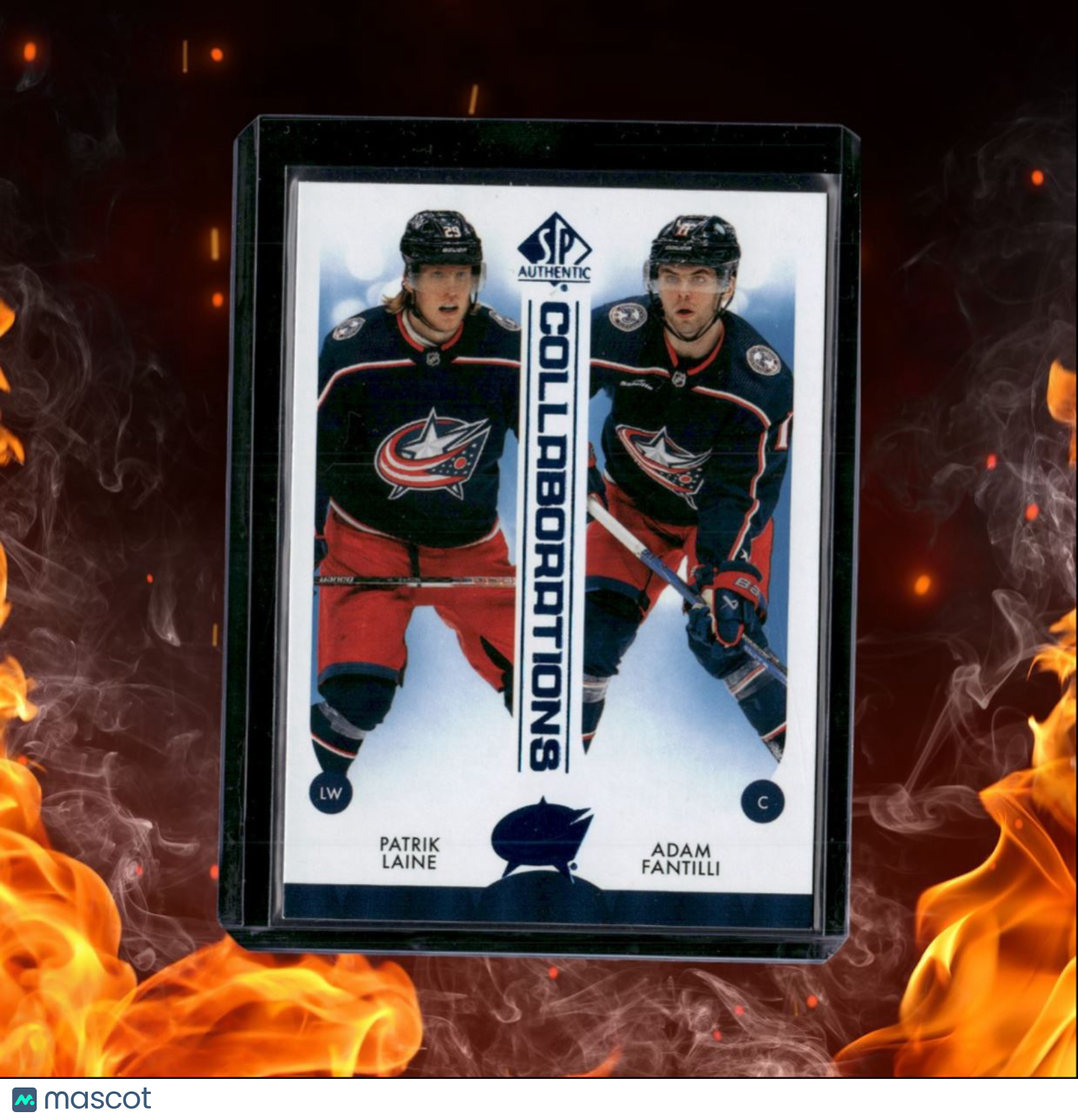 2023-24 SP Authentic Patrik Laine / Adam Fantilli Collaborations Blue Rookie