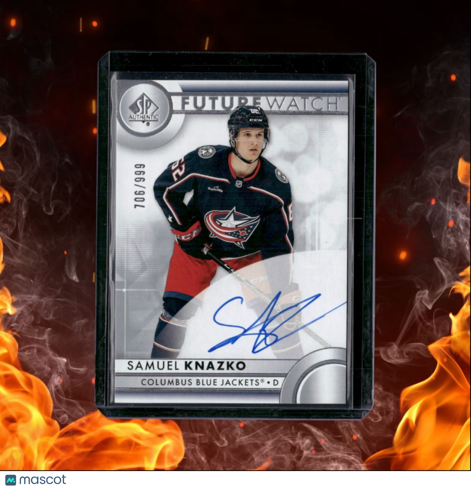 2023-24 SP Authentic Samuel Knazko Future Watch Rookie Auto 706/999 #162