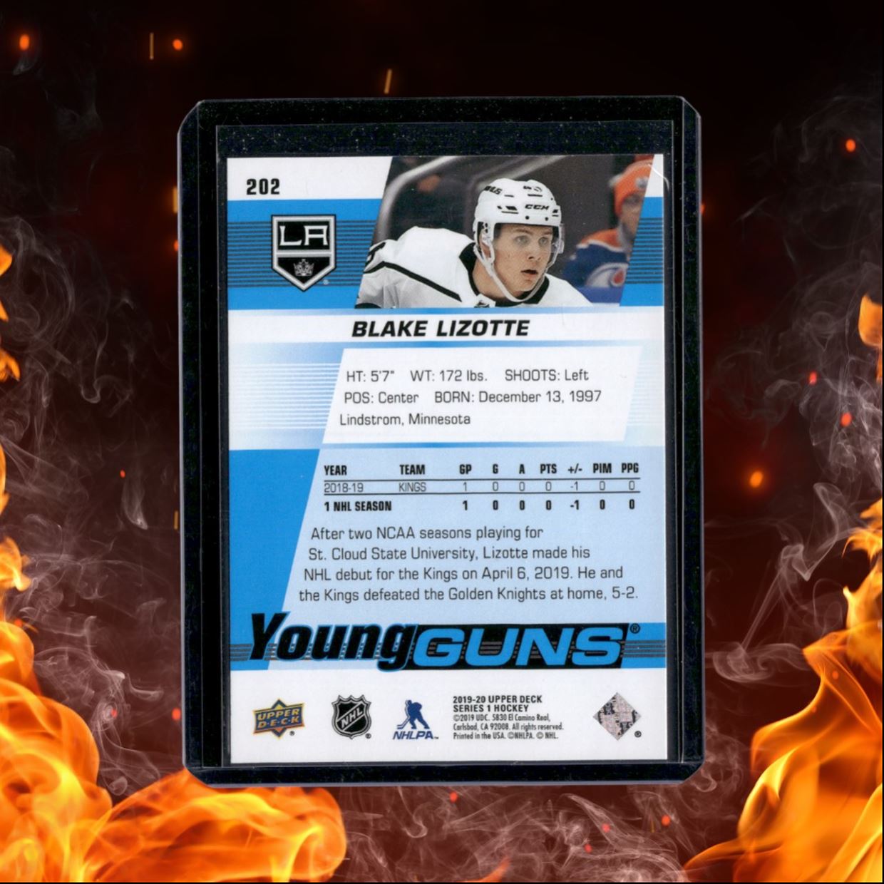 2019-20 Upper Deck Blake Lizotte Young Guns Rookie #202