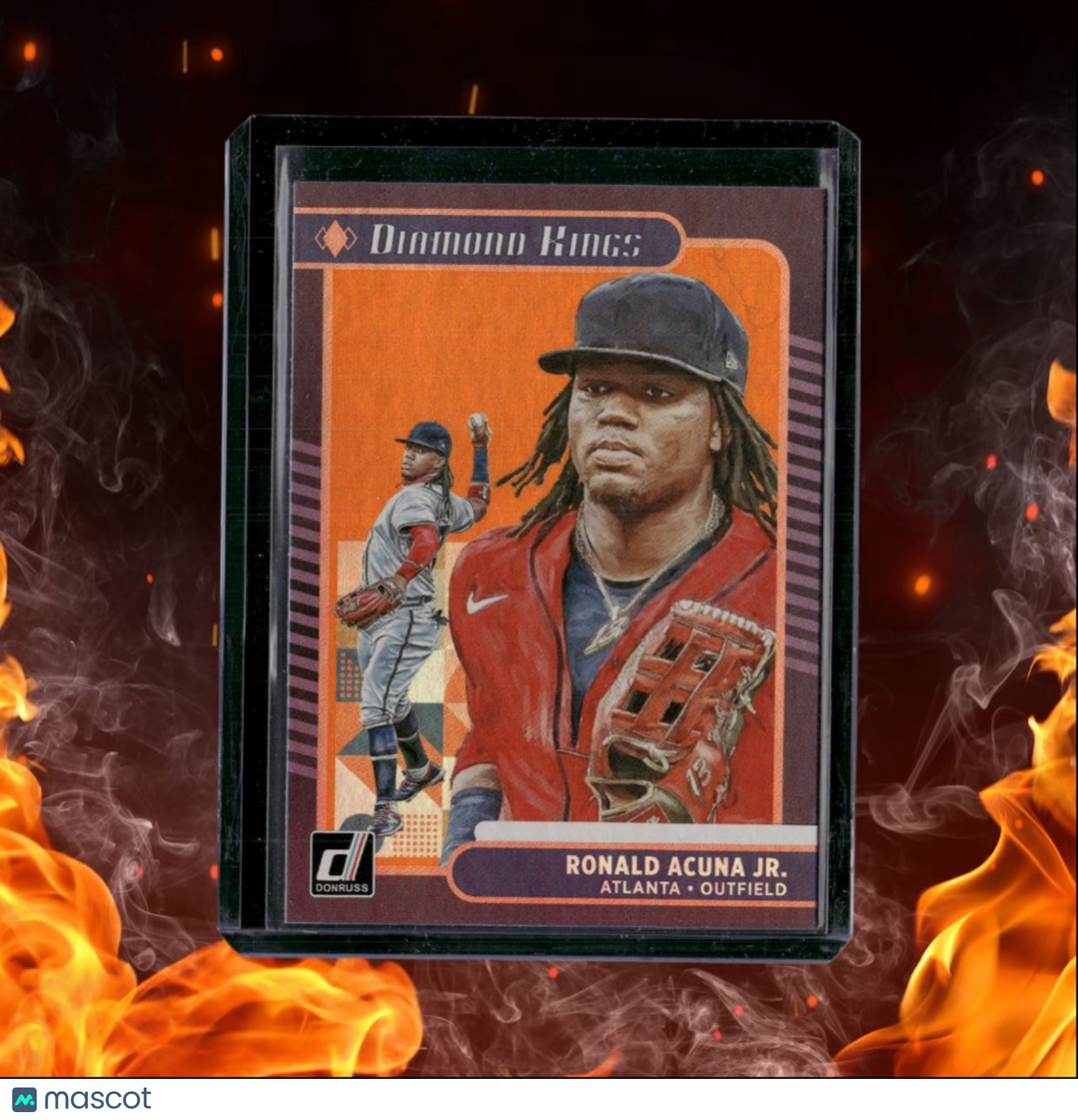 2021 Panini Donruss Ronald Acuna Jr. Holo Orange #16